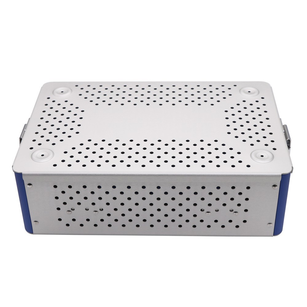 Aluminium Alloy Sterilization Tray Case Surgical Instrument Disinfection Box USA
