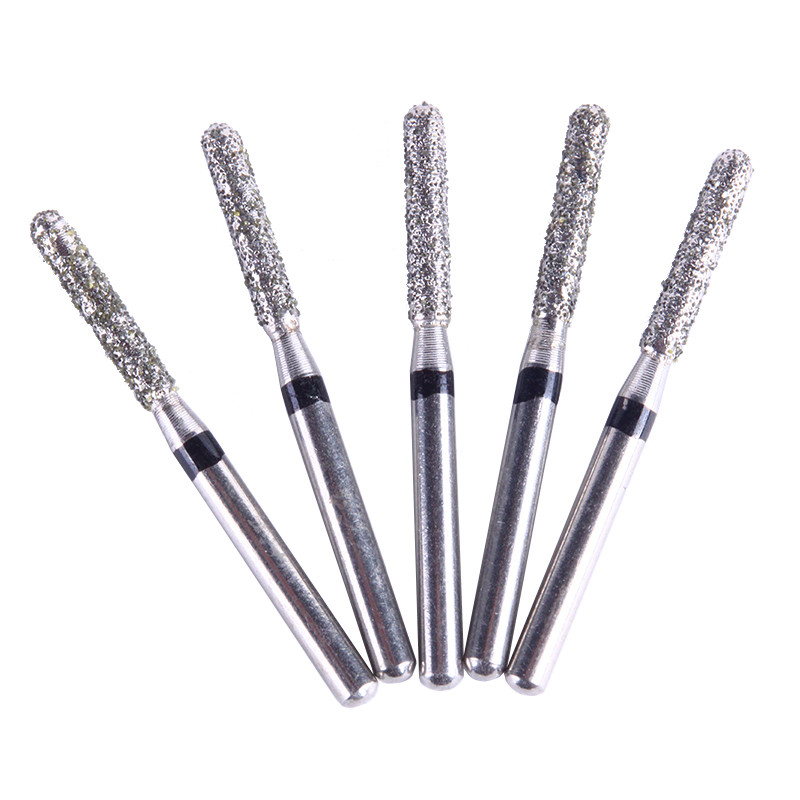 10X Diamond Bur High Speed Super Coarse Straight/Cylindrical Round Head SR-12S