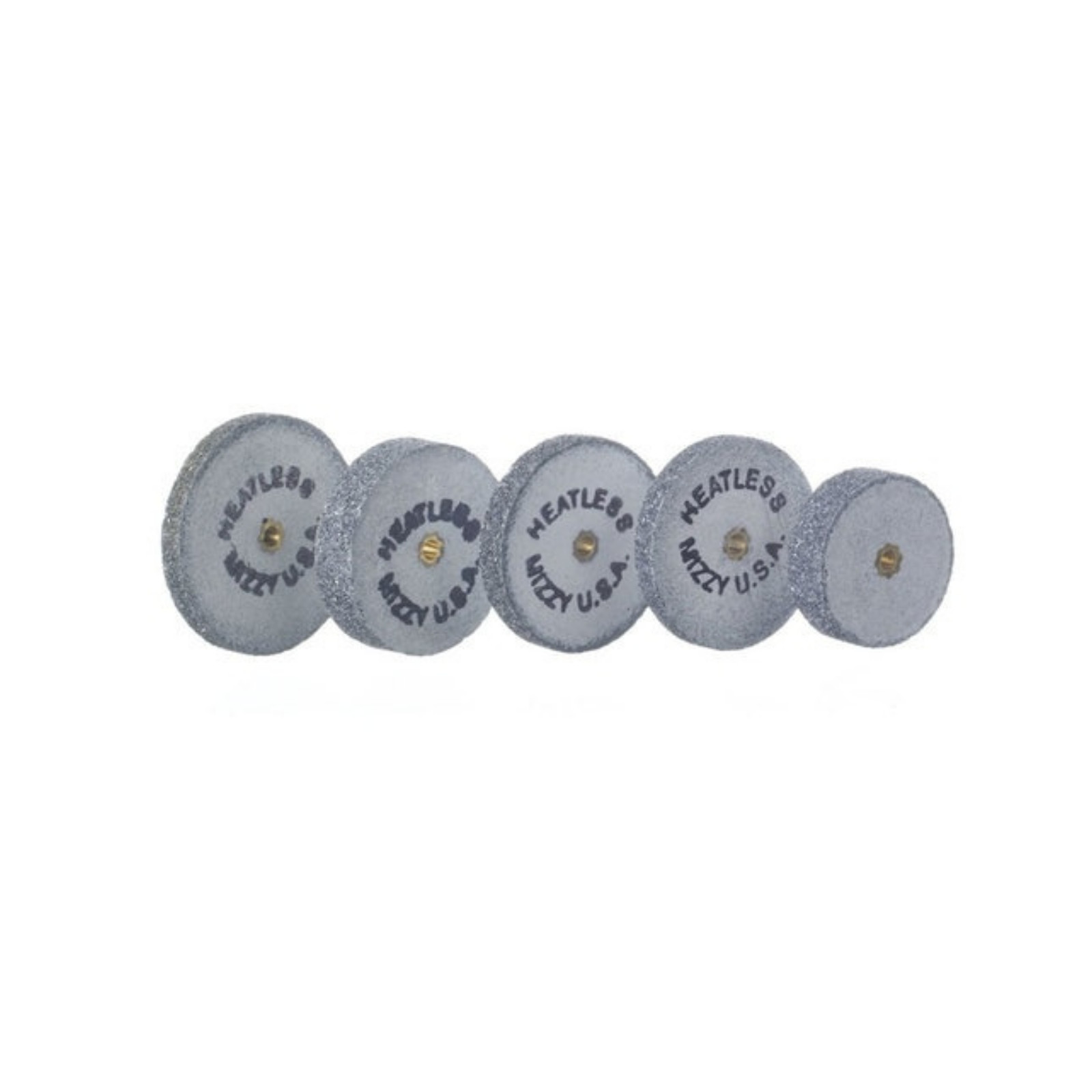 Keystone 6130500 Mizzy Heatless Silicone Wheels #5 7/8″ x 1/8″ Regular Grey 50Pk