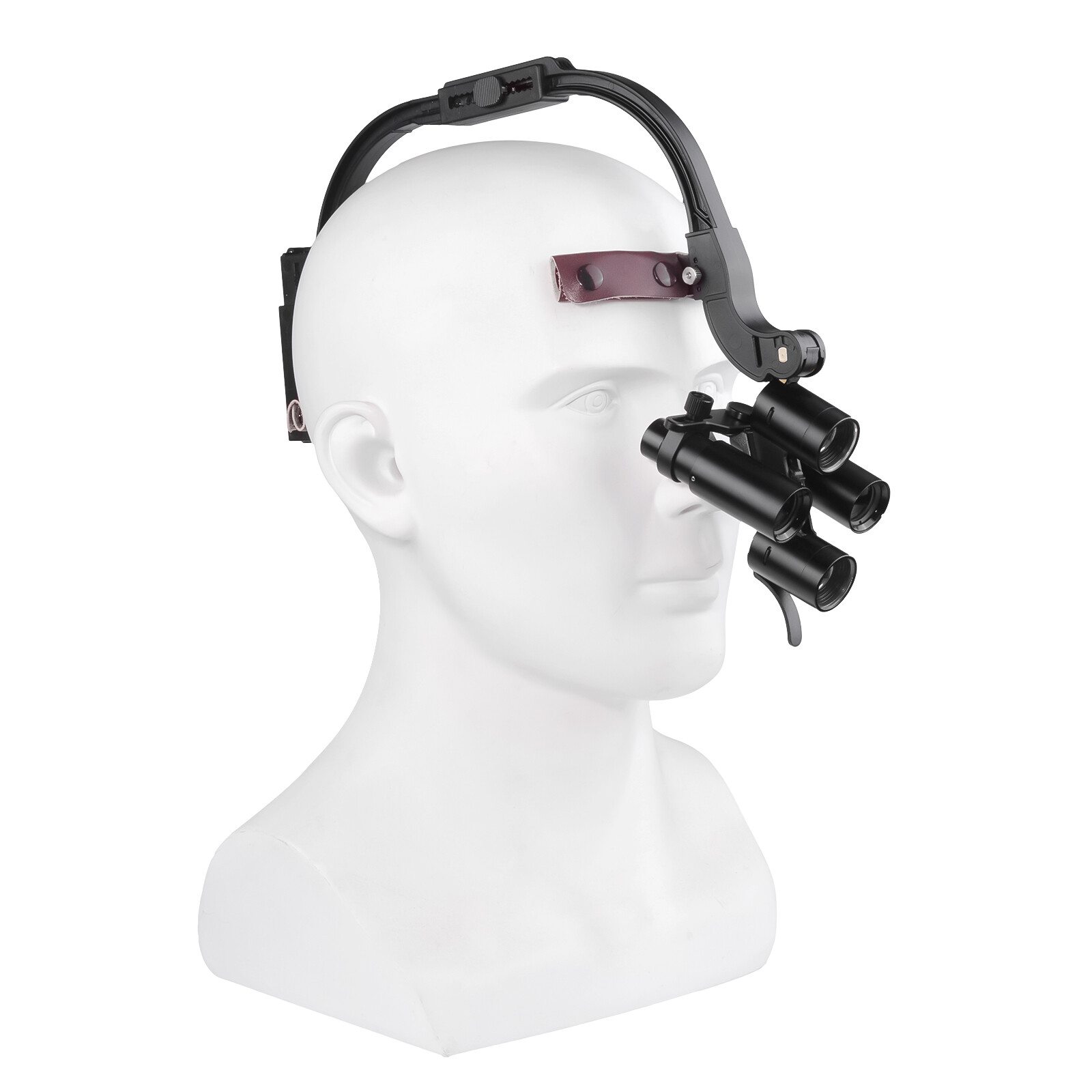 Dental Optical 5W Wireless LED Headlight Two LED Lights+6.0X-420 Loupes+AL-BOX