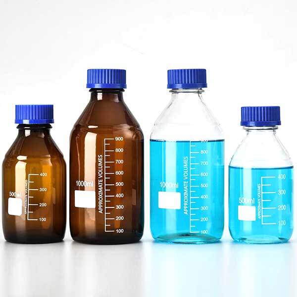 25ml – 2000ml Reagent Bottles with Scale Chemistry Biology Laboratory Supply
