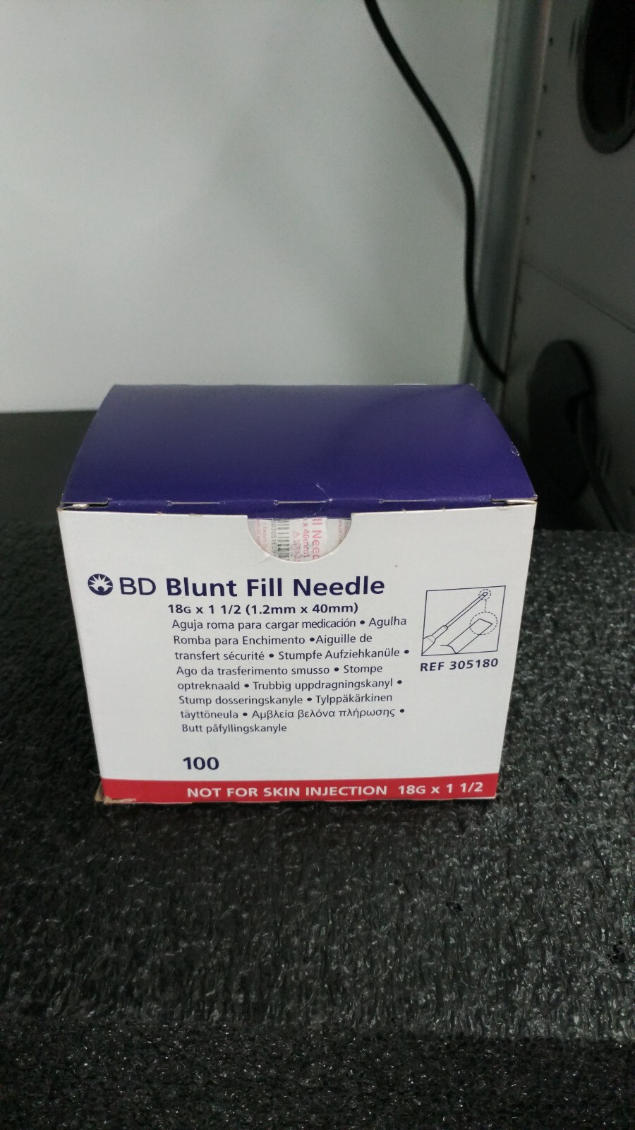BD BECTON DICKINSON 305180 Sterile Single Use 18G x 1 1/2