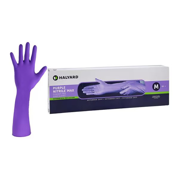 Halyard PURPLE NITRILE* MAX Exam Gloves 44993 – BOX of 50 MEDIUM