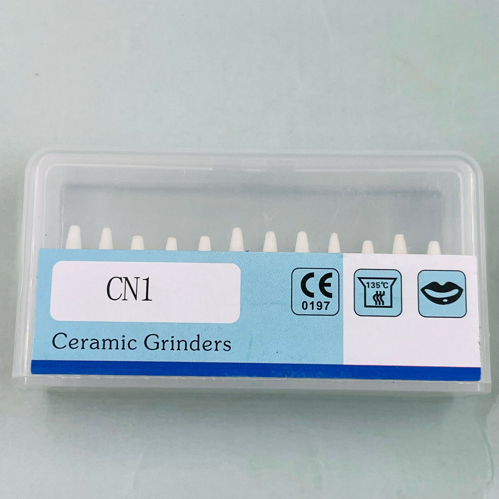 Dental White Stone Aluminum Oxide Polishing FG Burs For High Speed 12/pk 1.6mm