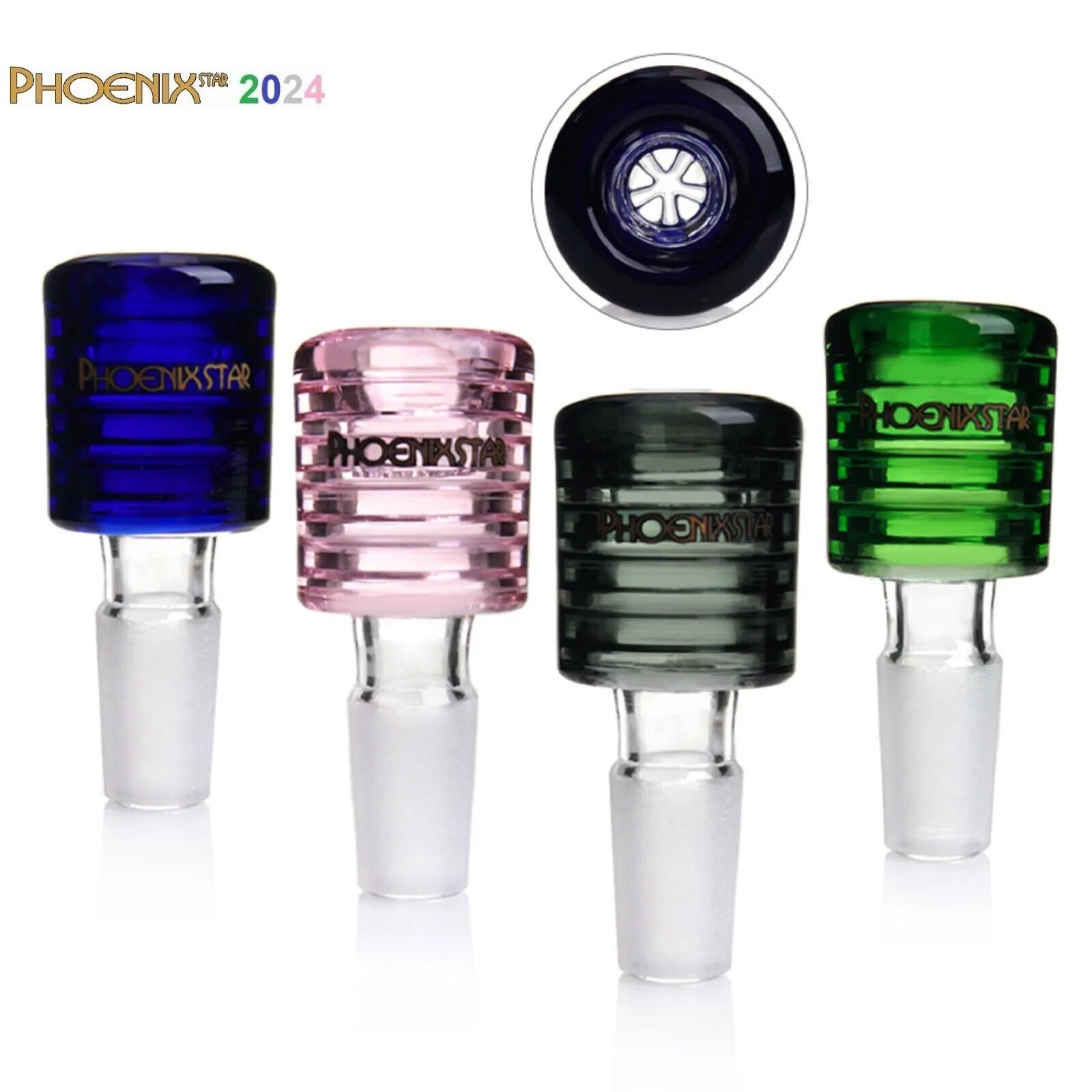 14mm Glass Bowl Screen Thick borosilicate pull-out slide Phoenix star 2024