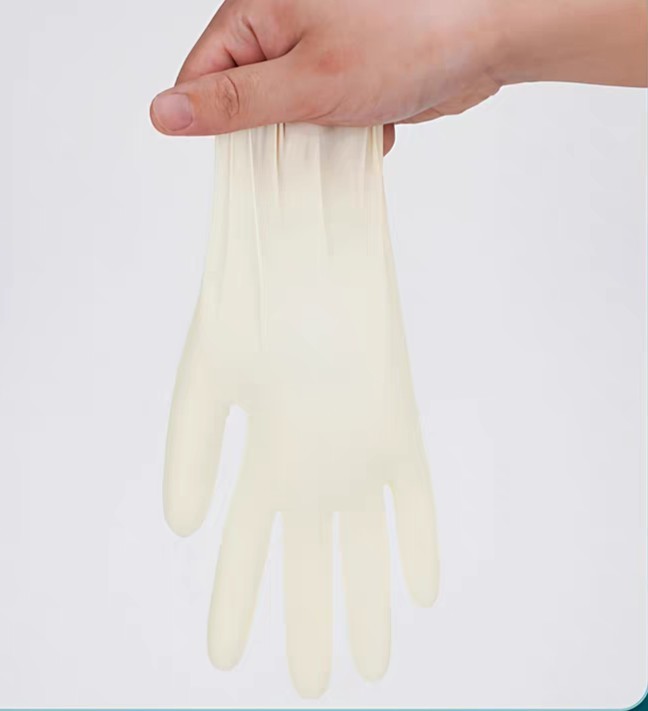 100Pcs Disposable Vinyl Gloves 4.5Mil Powder Free Multi Use Cream Yellow