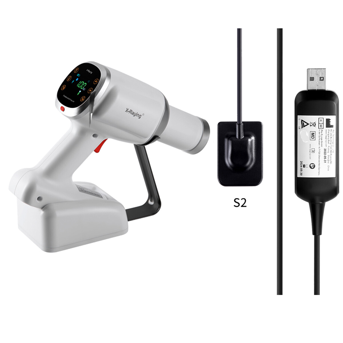 Dental Portable X Unit Imaging System Ray Machine with Ray Sensor Size 2.0 Set