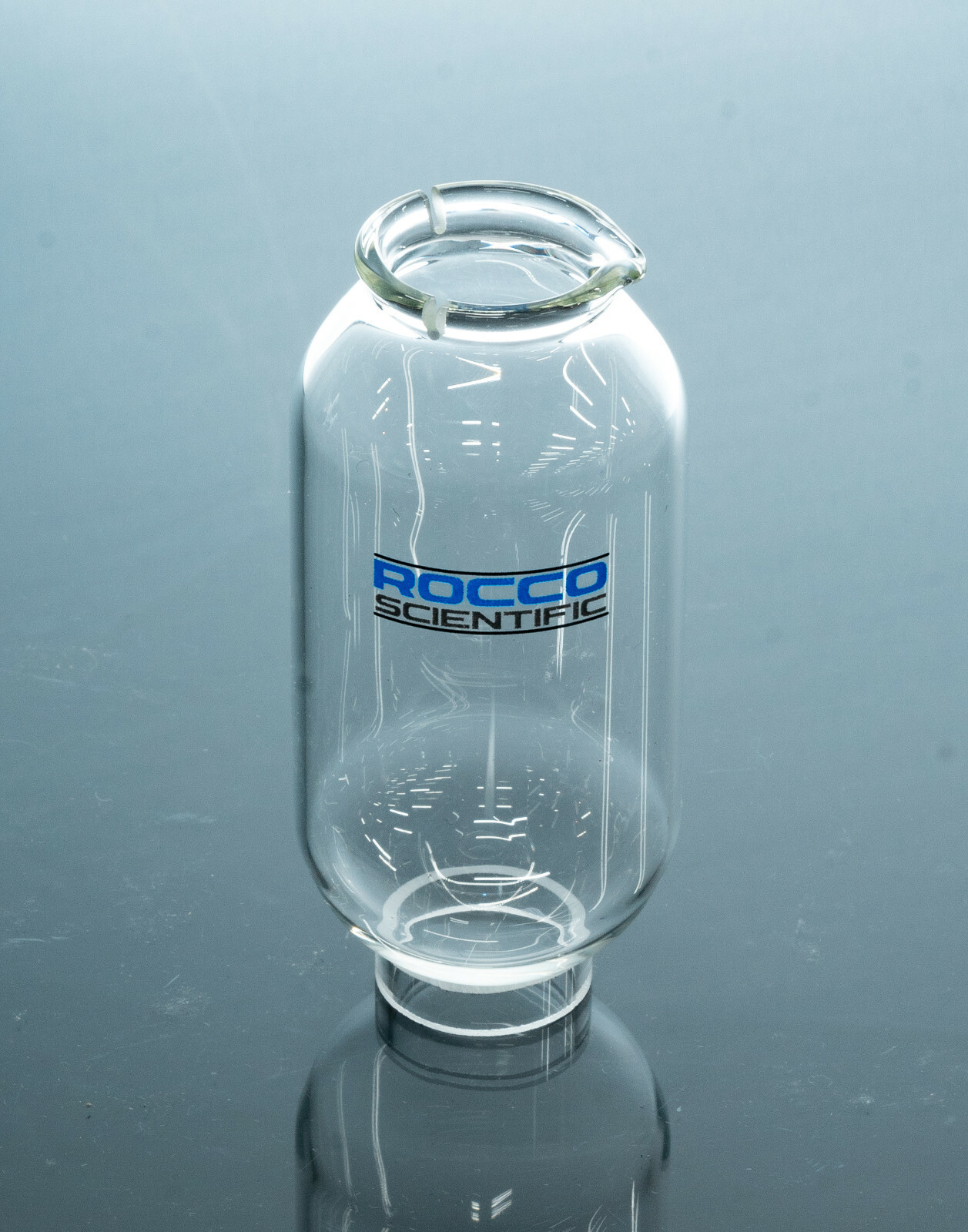 NEW GLASS SAMPLE CONTAINER W/ GLASS COVER ASTM D525, D5304, D942, D873