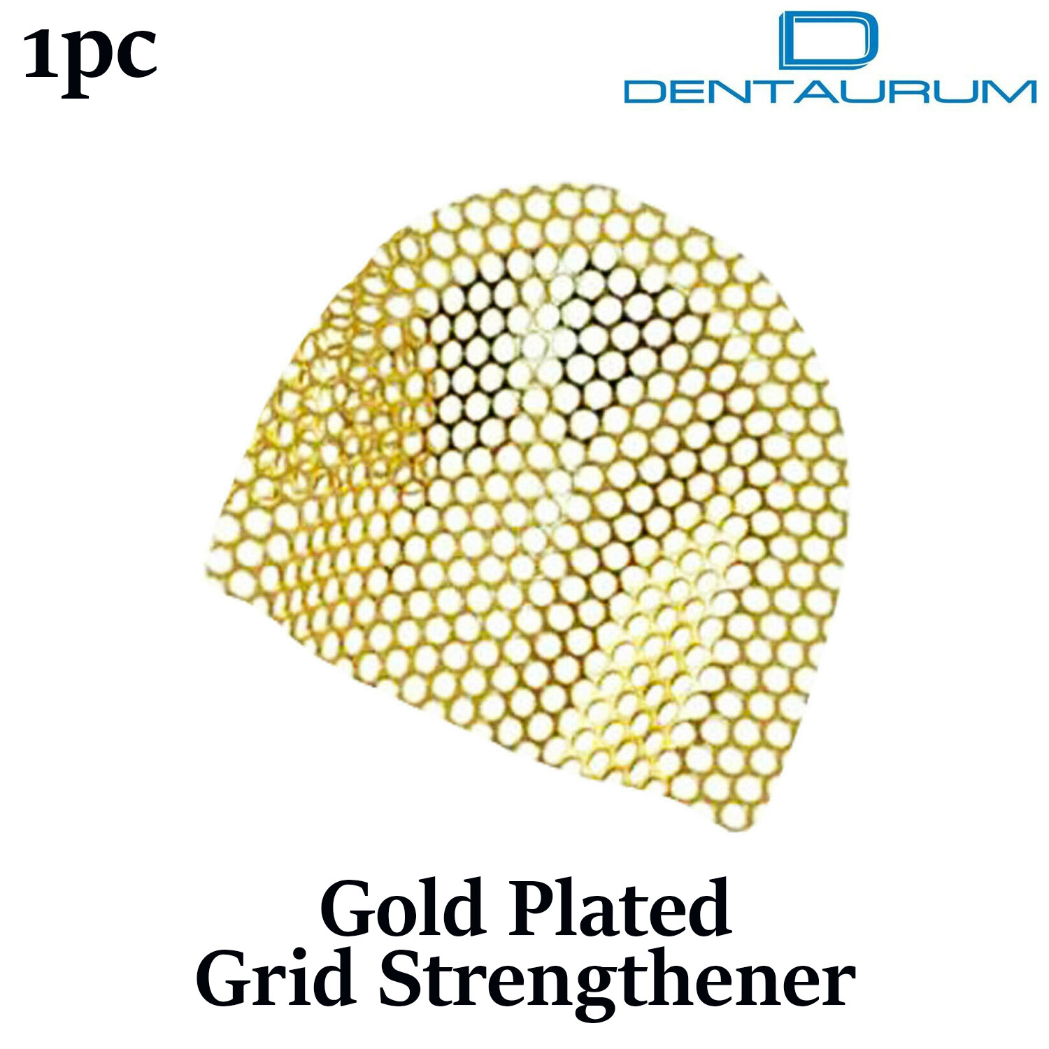 Dental Orthodontic Dentaurum Gold Plated Grid Strengthener (24 Carat) 1 Plate