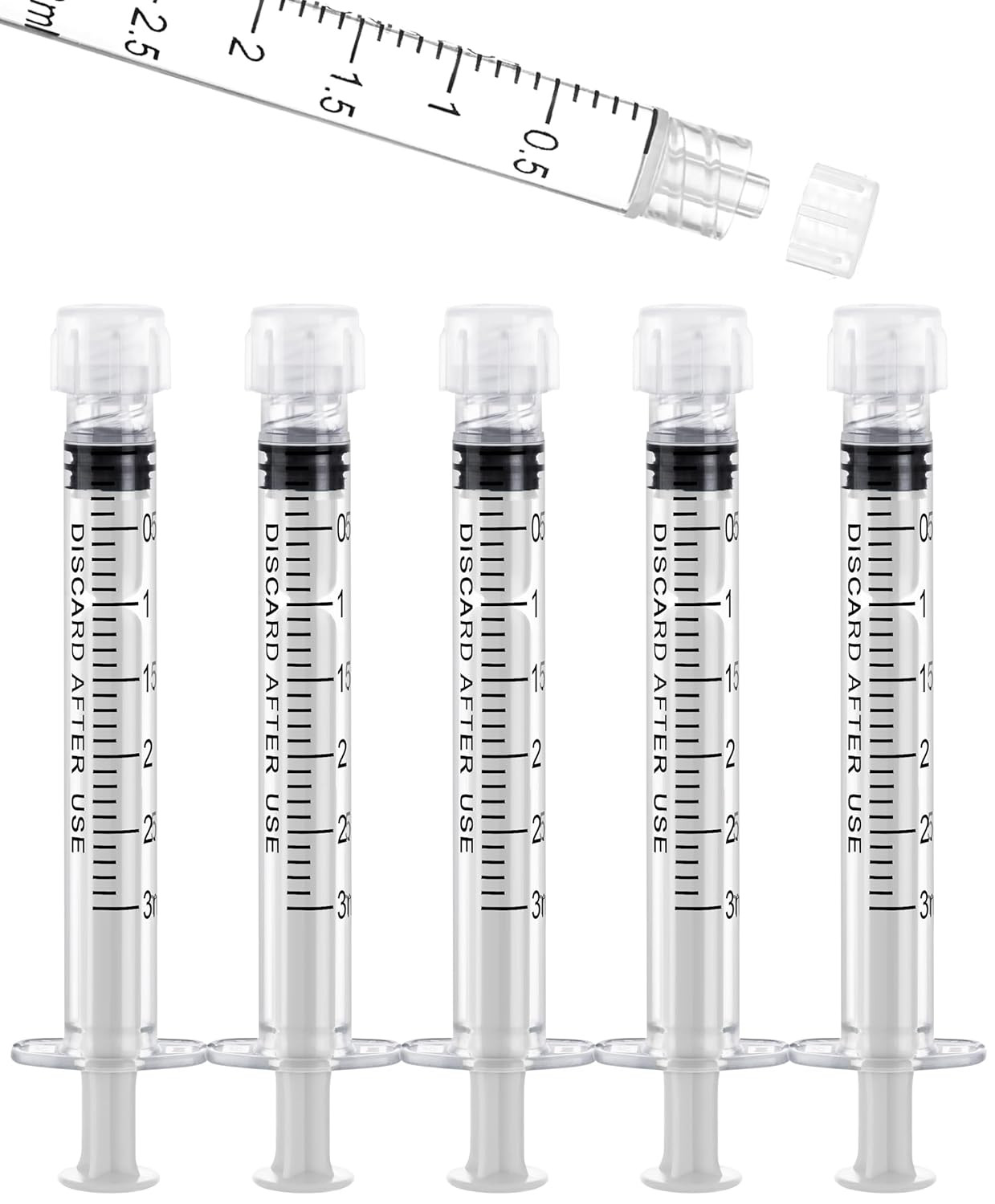 3Ml Luer Lock Syringes without Needle – Syringe with Cap, Sterile Individually S