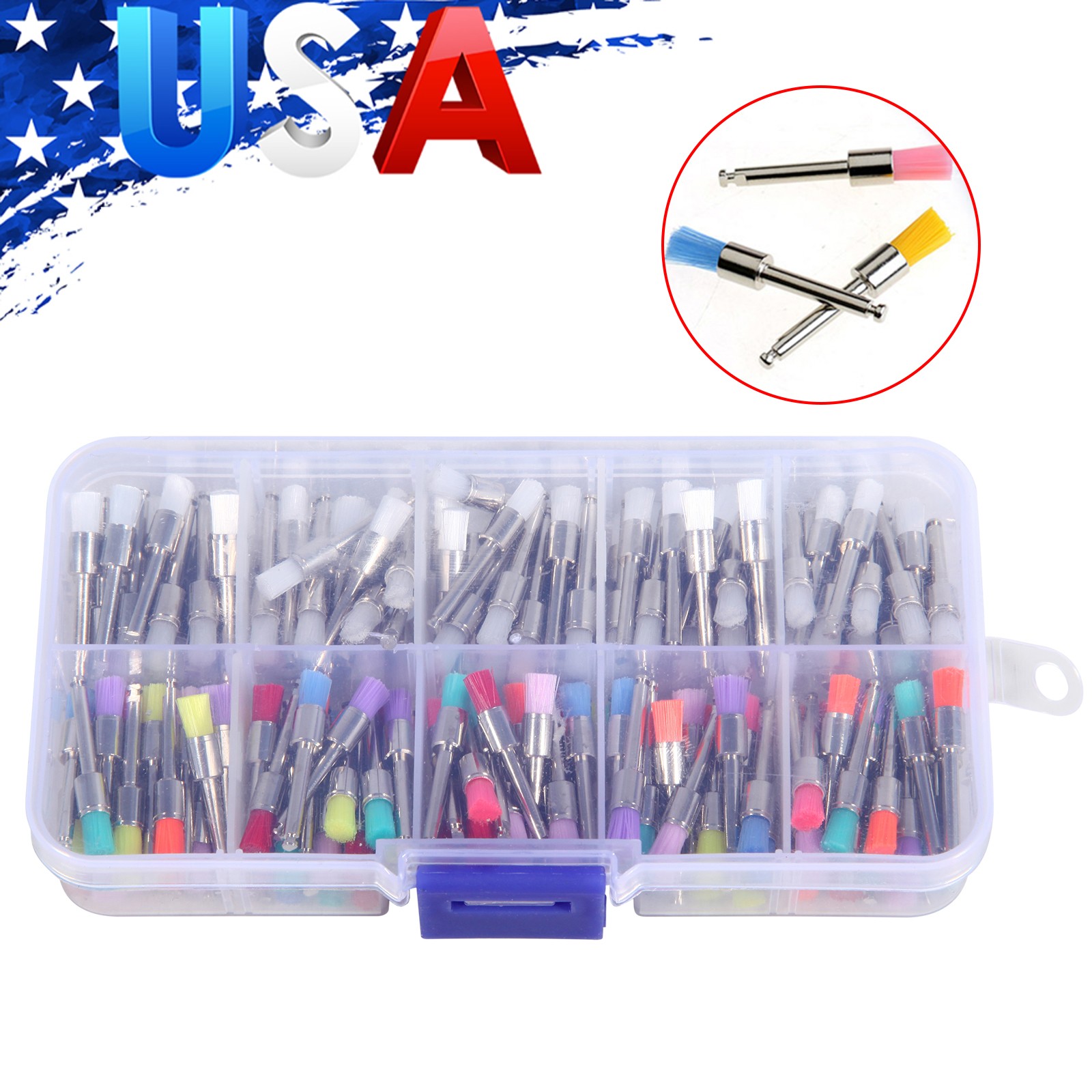 5PCS Dental Surgical Long Burs 557L 25mm Shank Tungsten High Speed Carbide Bur