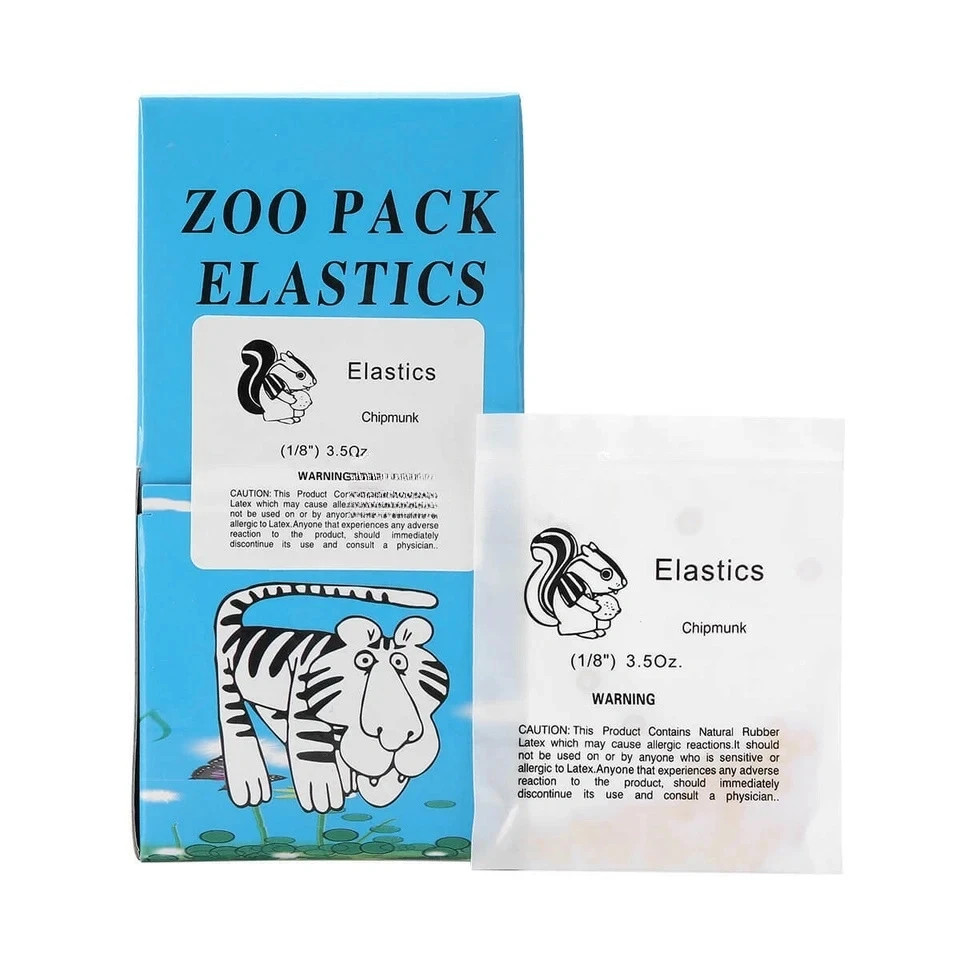 5000pcs Dental Ortho Elastic Rubber Bands Latex Braces Zoo Pack 3.5/5.0/6.5 OZ
