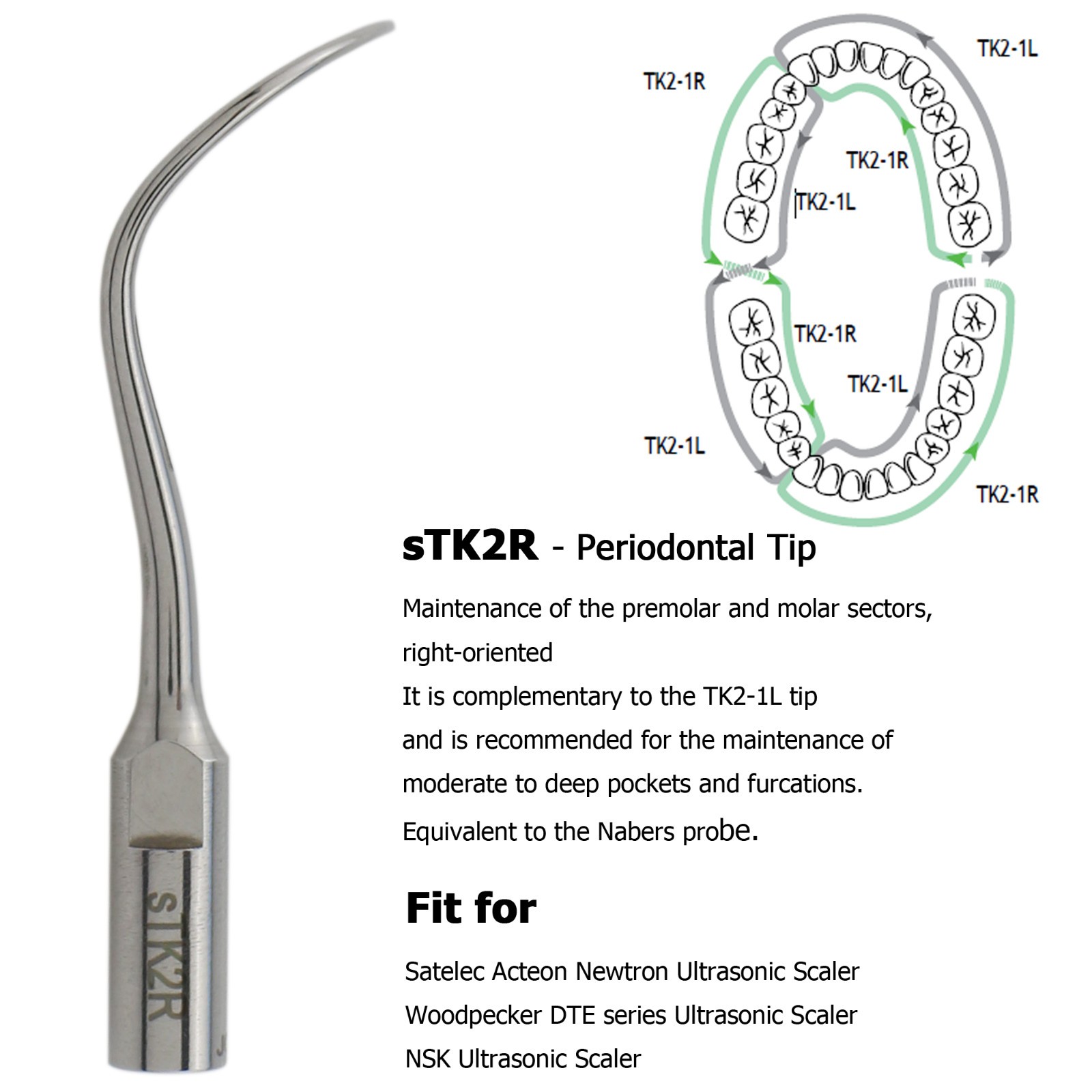 For Acteon Satelec Perio Piezo Tips Dental Ultrasonic Scaler Tip Torque Wrench