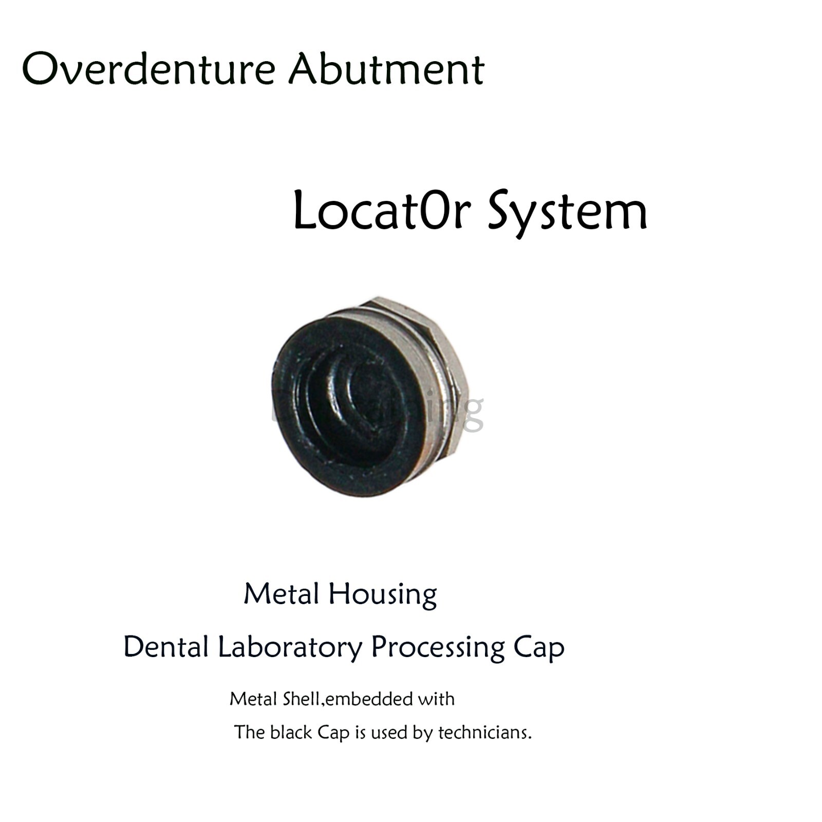 US Dental overdenture Retention Caps Replacement Inserts 1.2/2.4Lbs/Metal Caps