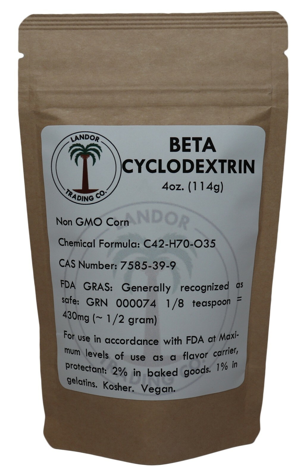 Beta Cyclodextrin Powder – 4 Ounces (114 grams)