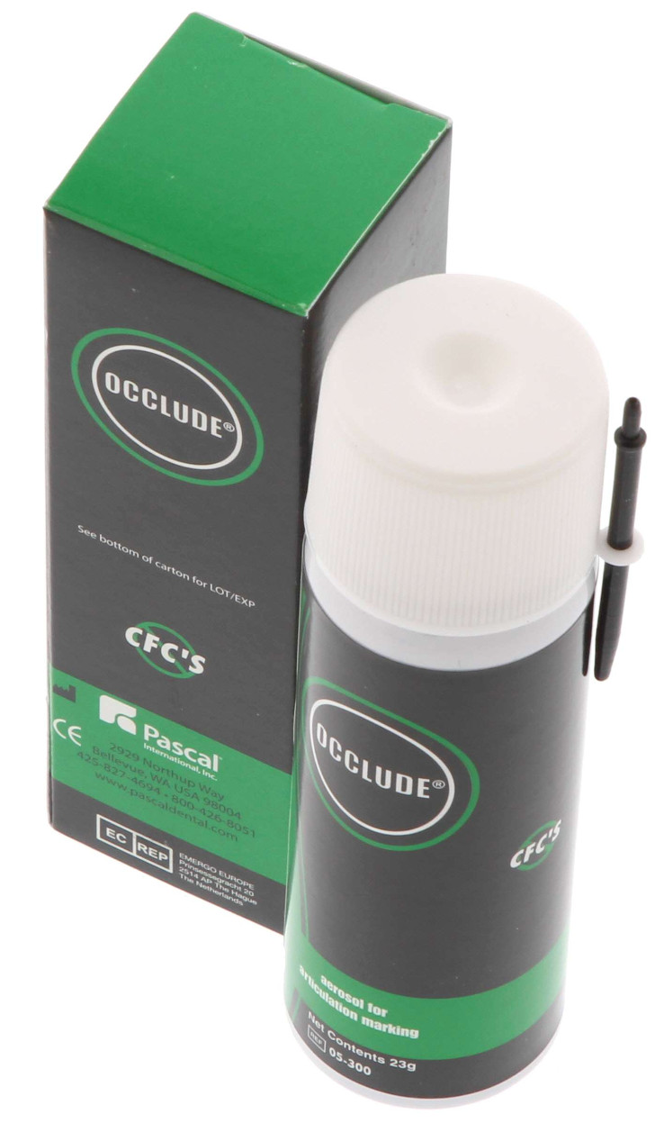 OCCLUDE Dental Aerosol Articulating Indicator Spray Powder Green 23g Pascal