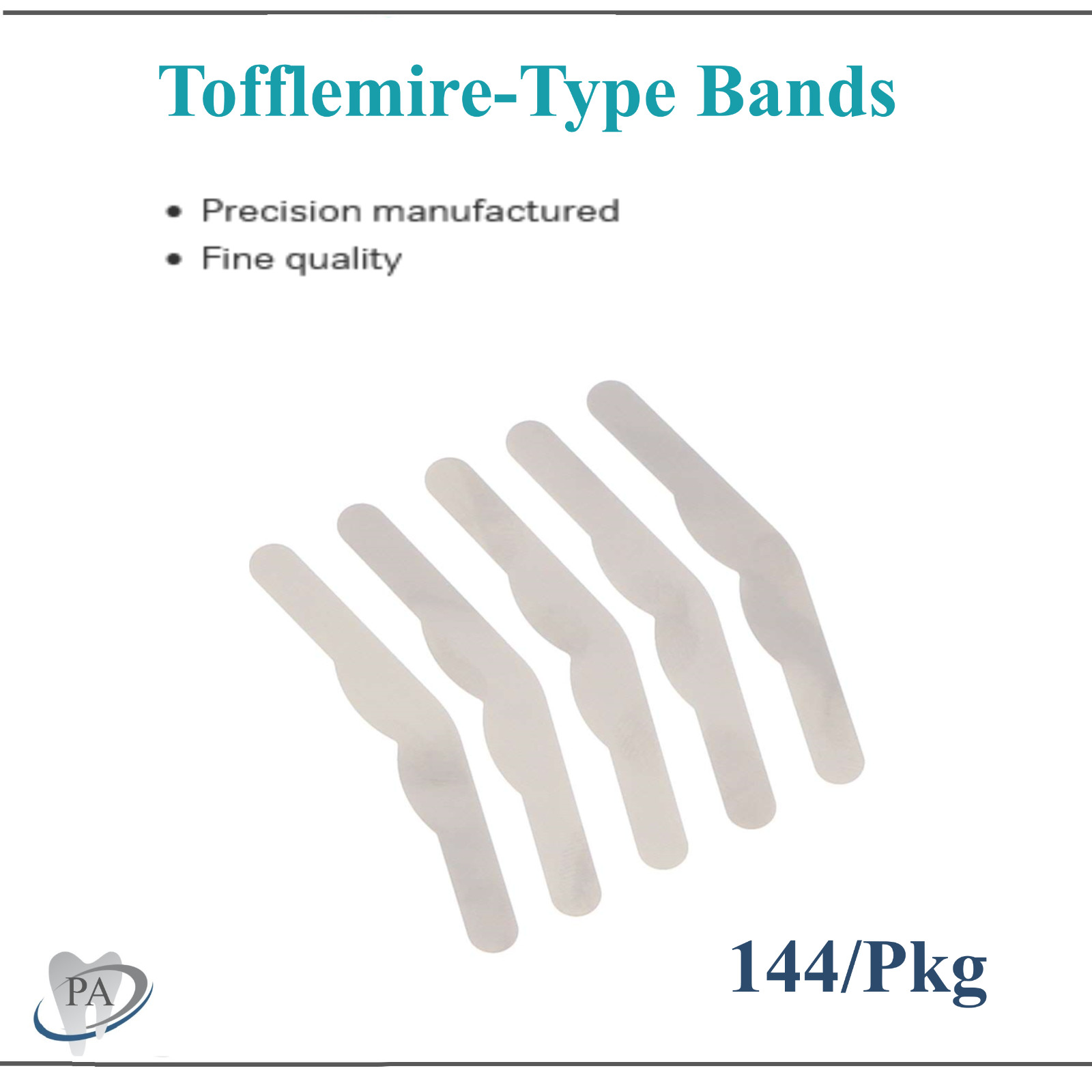 Dental Matrix Bands Tofflemire Type .001″ UltraThin, #1 Universal, Wide, Narrow