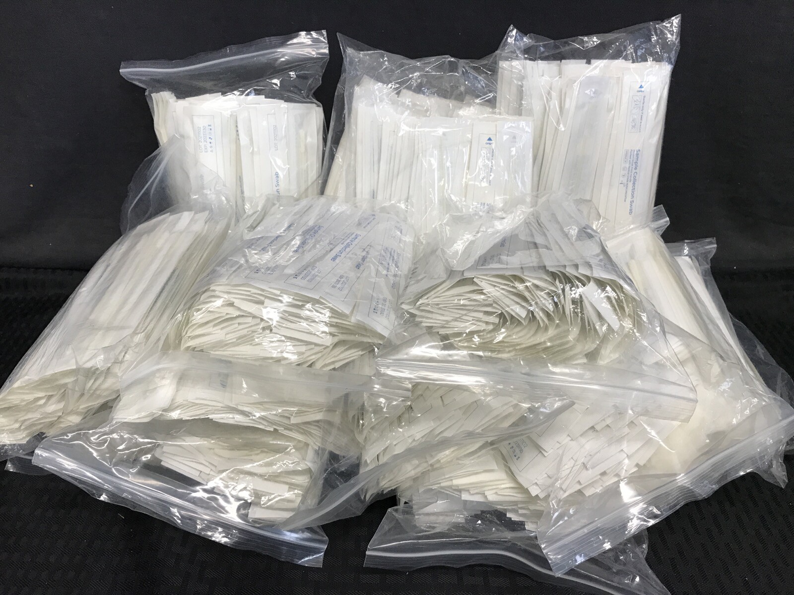 (1482) Sample Collection Swabs 6” Molded Break Point Handle Nylon Microfiber Tip