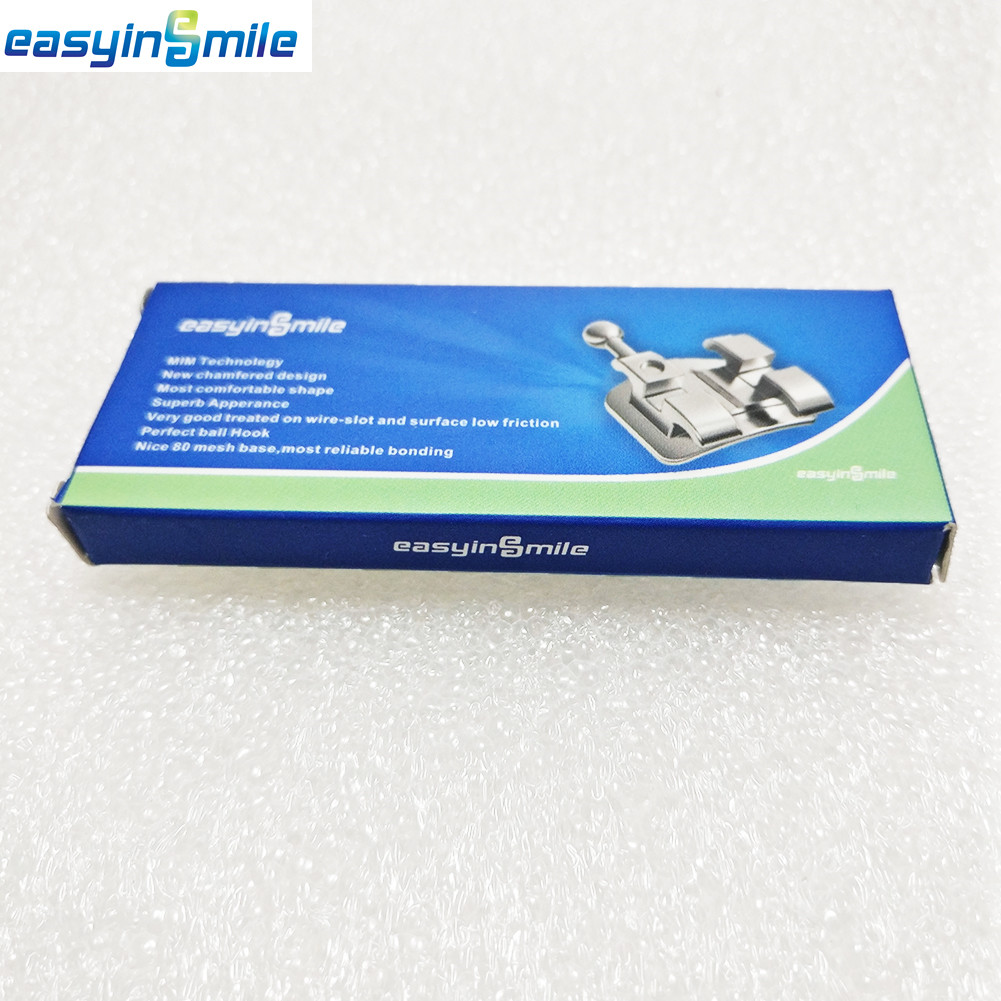 10Sets Orthodontic Metal Bracket MBT/ ROTH Hook 022 Easyinsmile Dental Braces