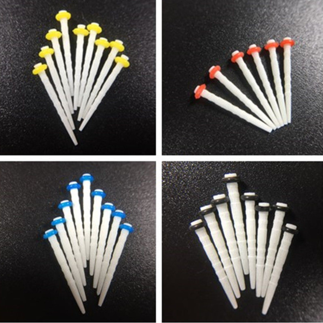 Dental Fiber Post Quartz Glass Screw Thread Straight 1.0mm 1.2mm 1.4mm 1.6mm 1.8