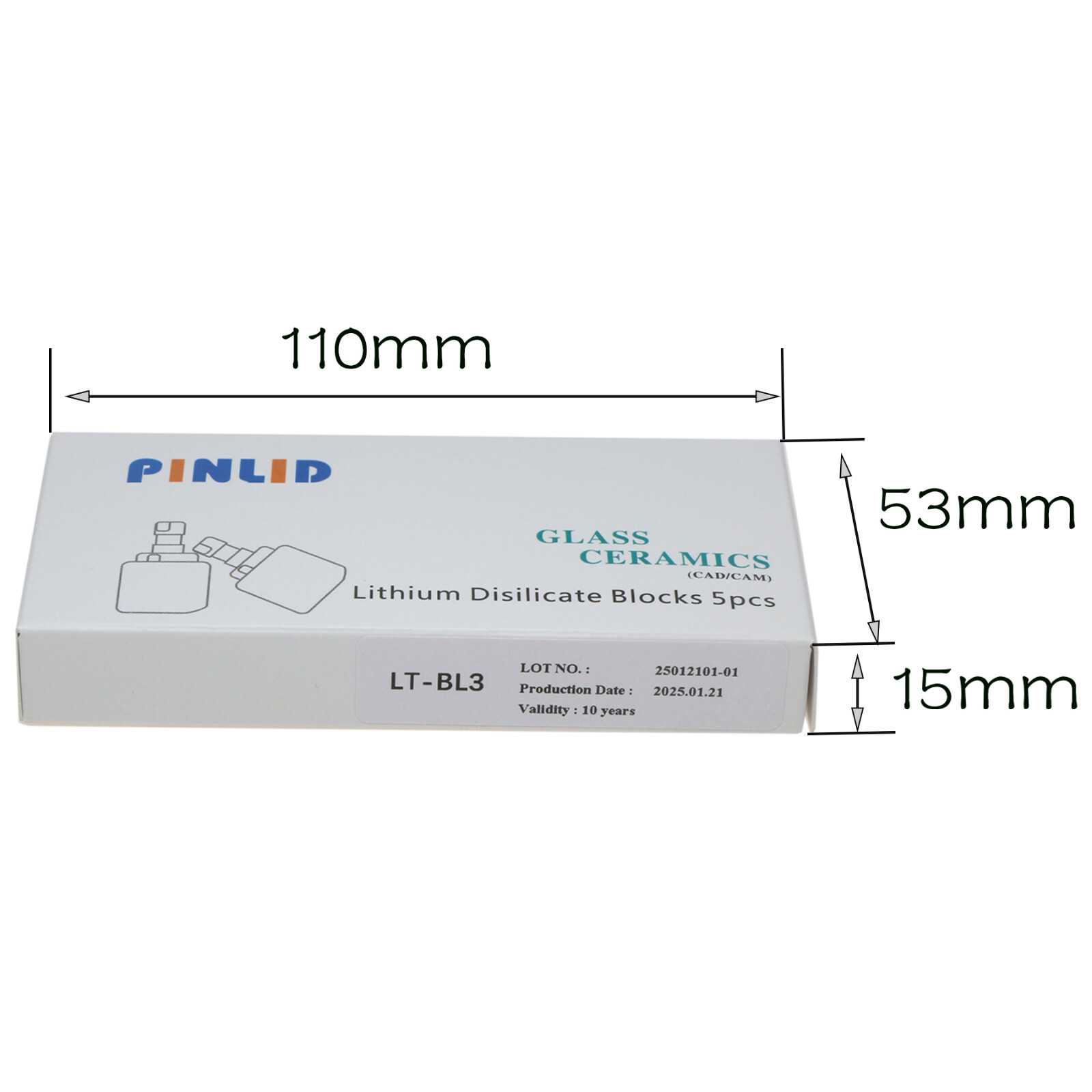 US Glass Ceramic Emax CAD CAM Block LT C14 Dental Lithium Dislicate Blocks CEREC