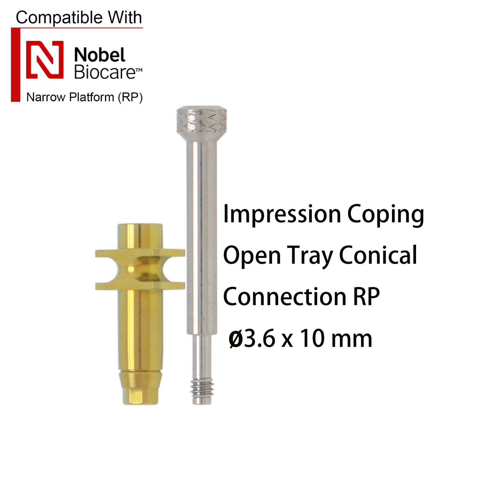 Transfer Impression Coping Open/Closed Tray Analog Scanbody forNobel/ITI/Hiossen