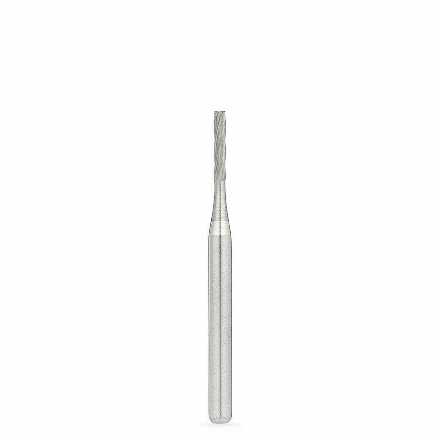Brasseler carbide H21L Long Flat-End Fissure burs 19mm Friction Grip pack of 10