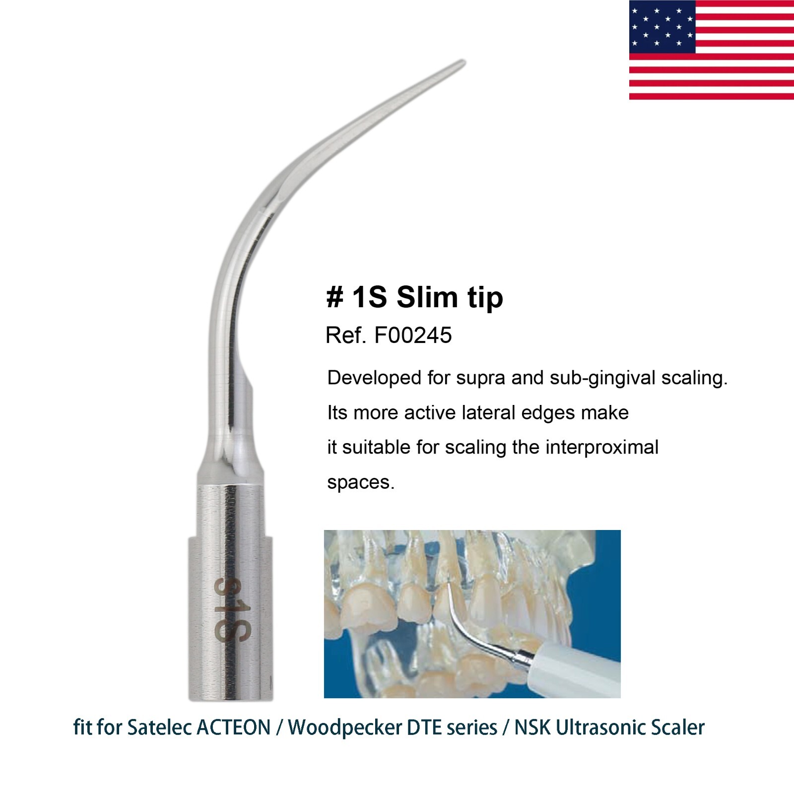 fit Satelec Newtron Piezo Scaler Ultrasonic ACTEON Tips H3 #1 #2 1S 10P 10X 10Z