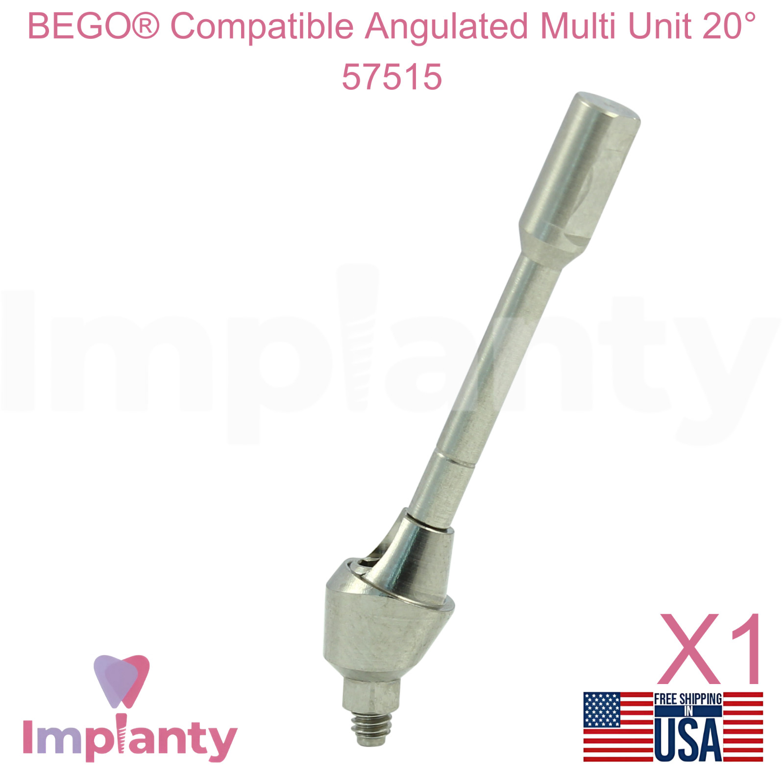 Bego® Compatible Angulated Multi Unit 20° 57515 Dental Prosthetic Ø4.1mm
