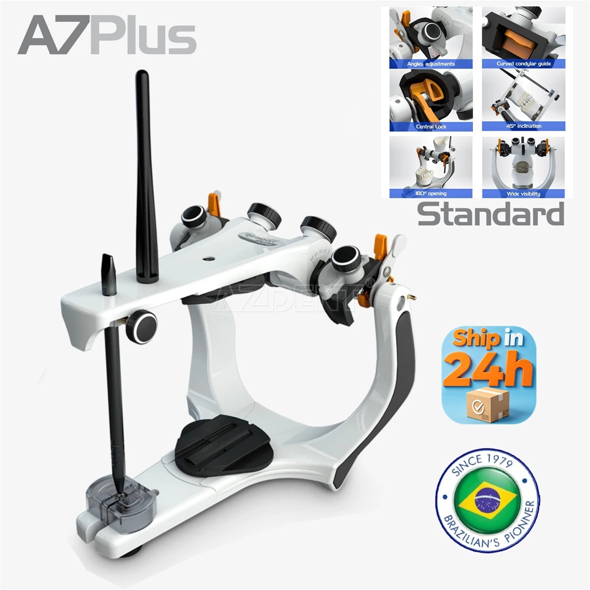 BIOART A7 Plus Semi-Adjustable Articulator + Standard Facebow & Plastic Case