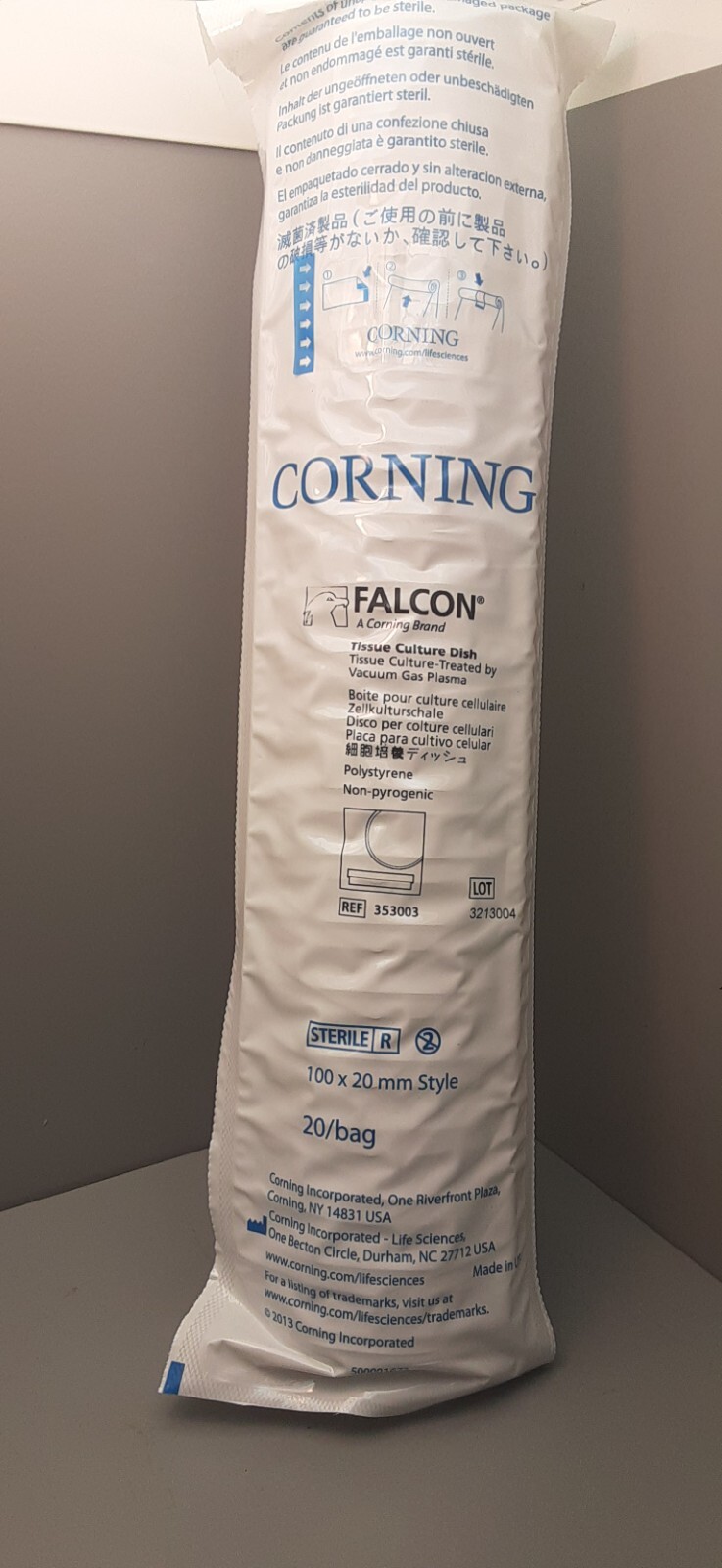 Corning/ Falcon 100x20mm Tissue Culture Dish/lid(sealed sleeve of 20) 353003
