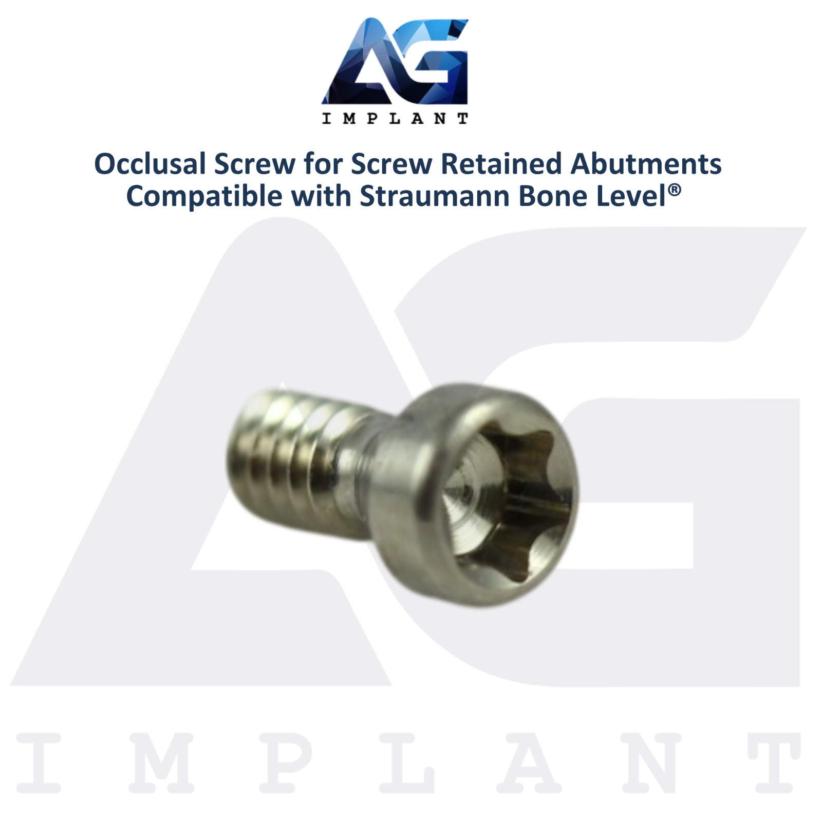 10 Titanium Screw Retained Prosthetics Straumann B0ne Level® Compatible 3.7mm