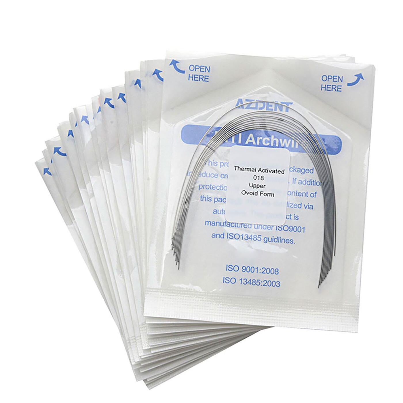 AZDENT Dental Orthodontic Heat Thermal Activated Niti Round Arch Wires All Size