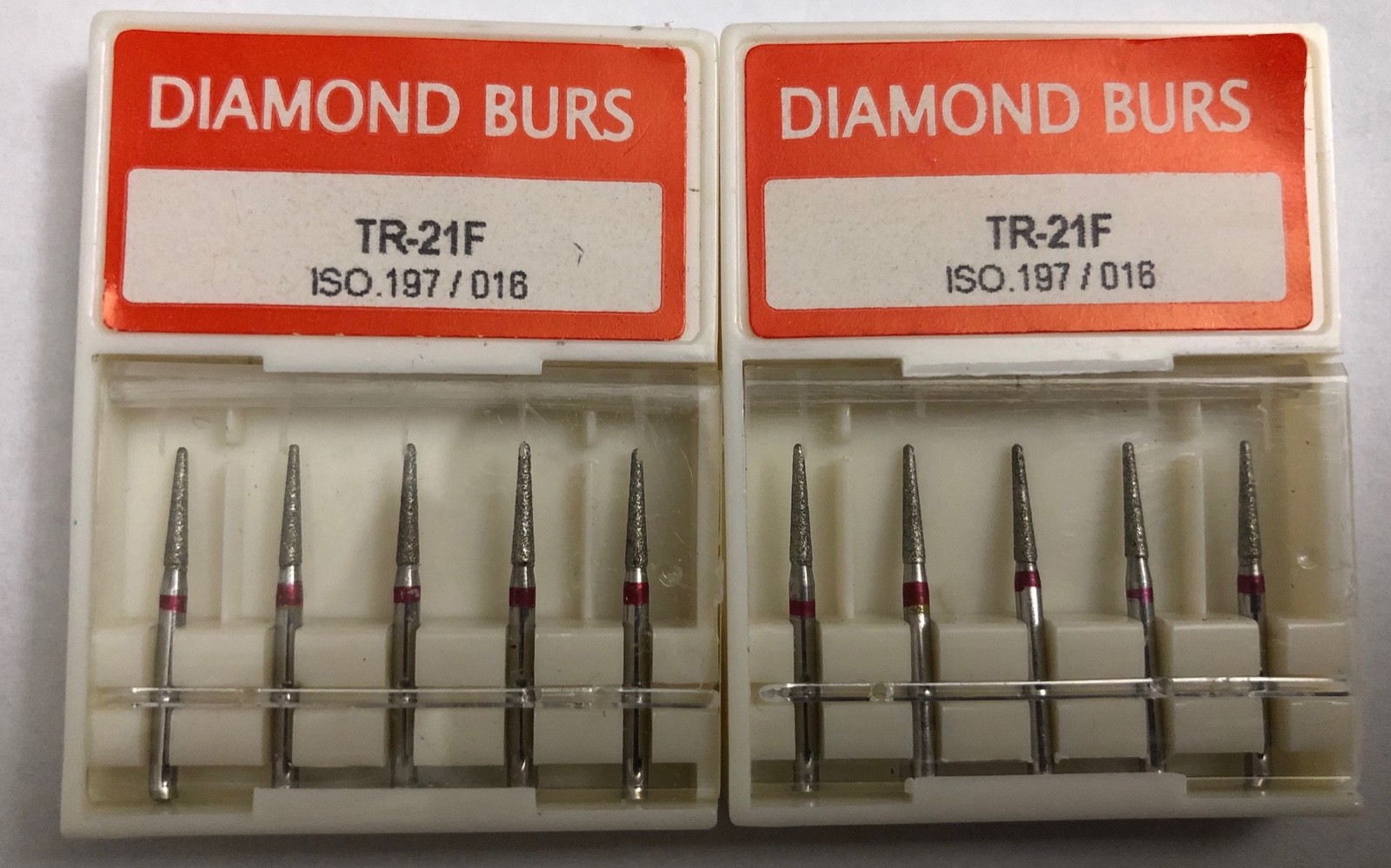 10 Diamond Fine Dental Burs. Long Life. Best for Cr & Br & Endodontics. U.S.
