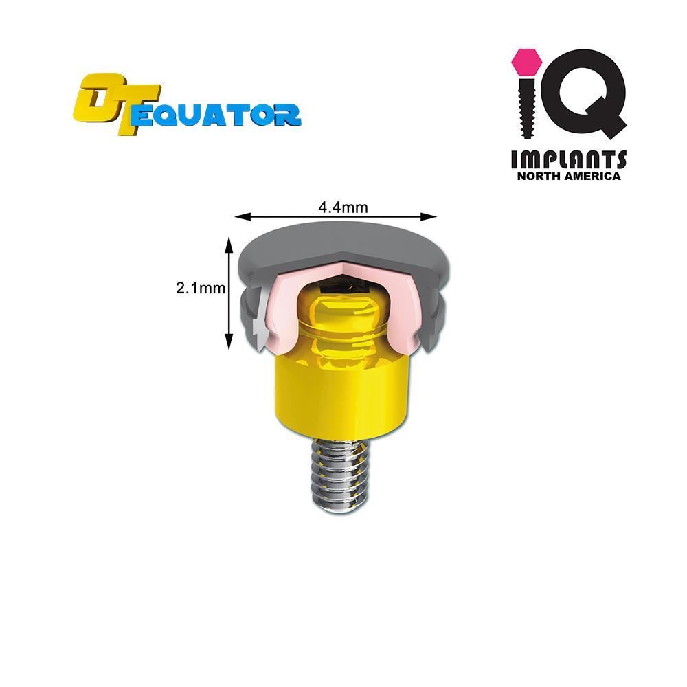 IQ-Rhein EQUATOR OD Secure Replacement Caps Xtra-Soft Yellow 0.6kg/1.3lbs (4-Pac