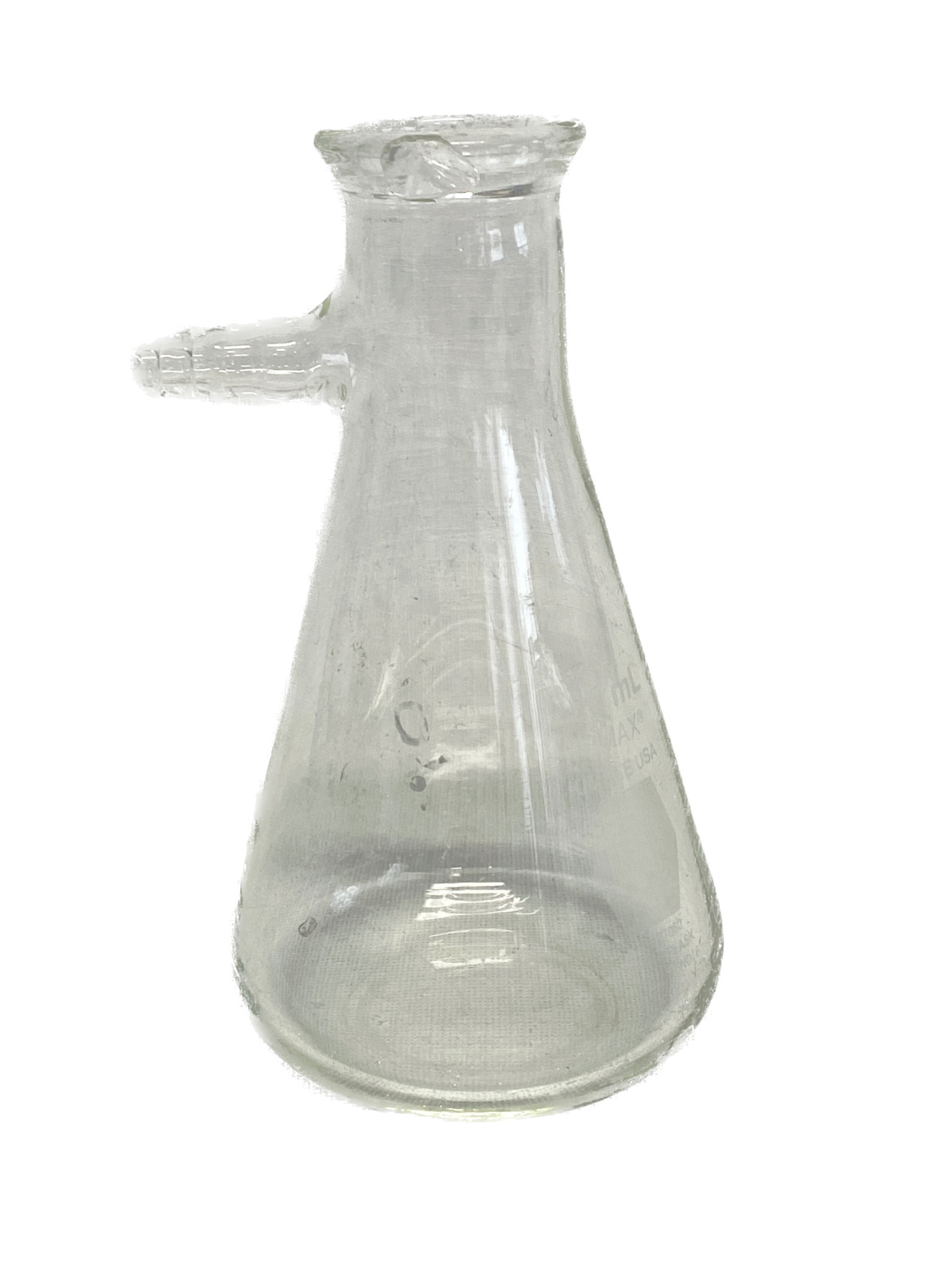 Kimble Kimax Glass 250mL Graduated Filtering Flask With Tubulation 27060-250 B