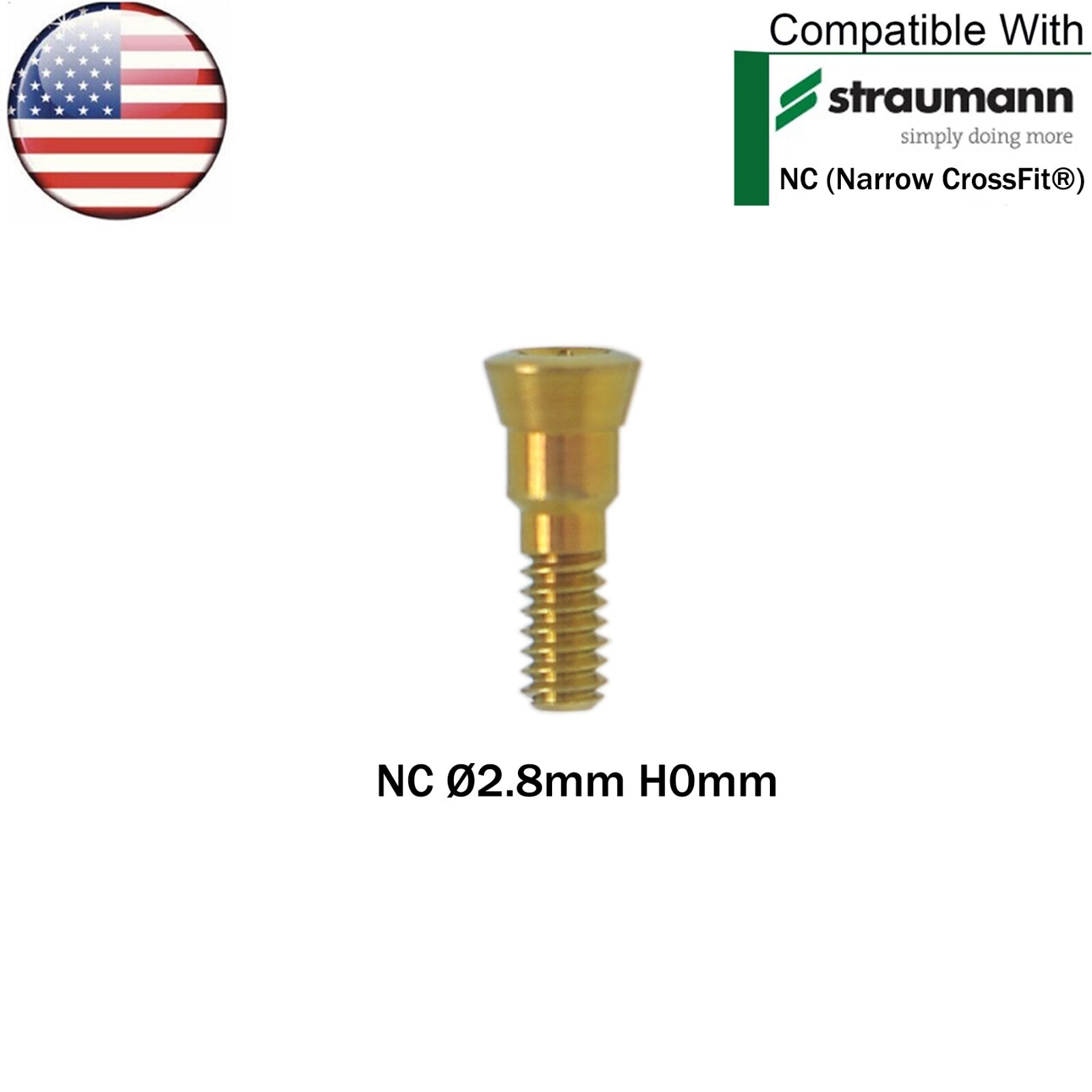 US Dental Mini Healing Abutment NC Healing Closure Cap Fit Straumann ITI BL/BLT