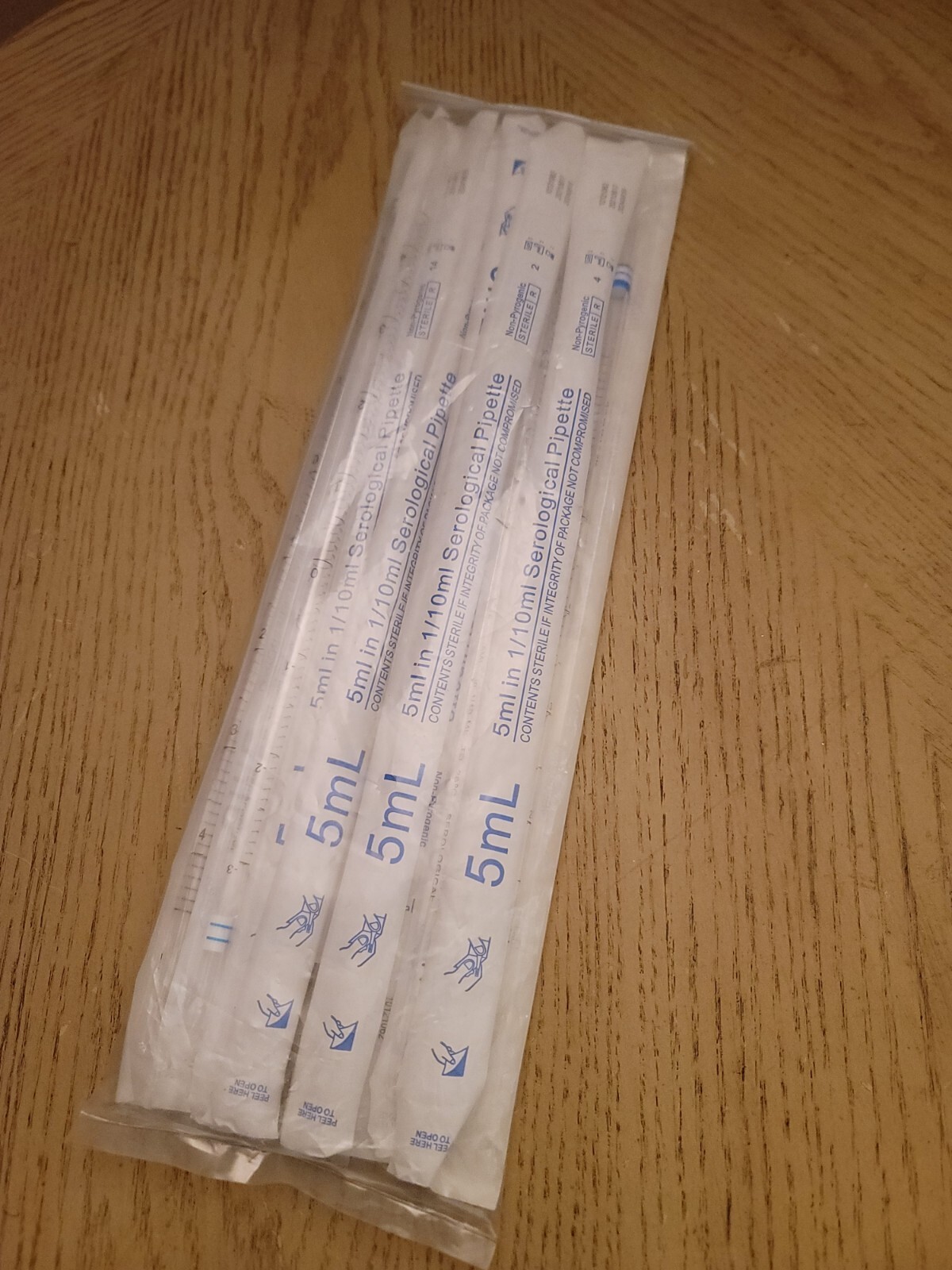 NEW ToToT Serological Pipette 10PCS 5ml Disposable Polystyrene Serum Pipets