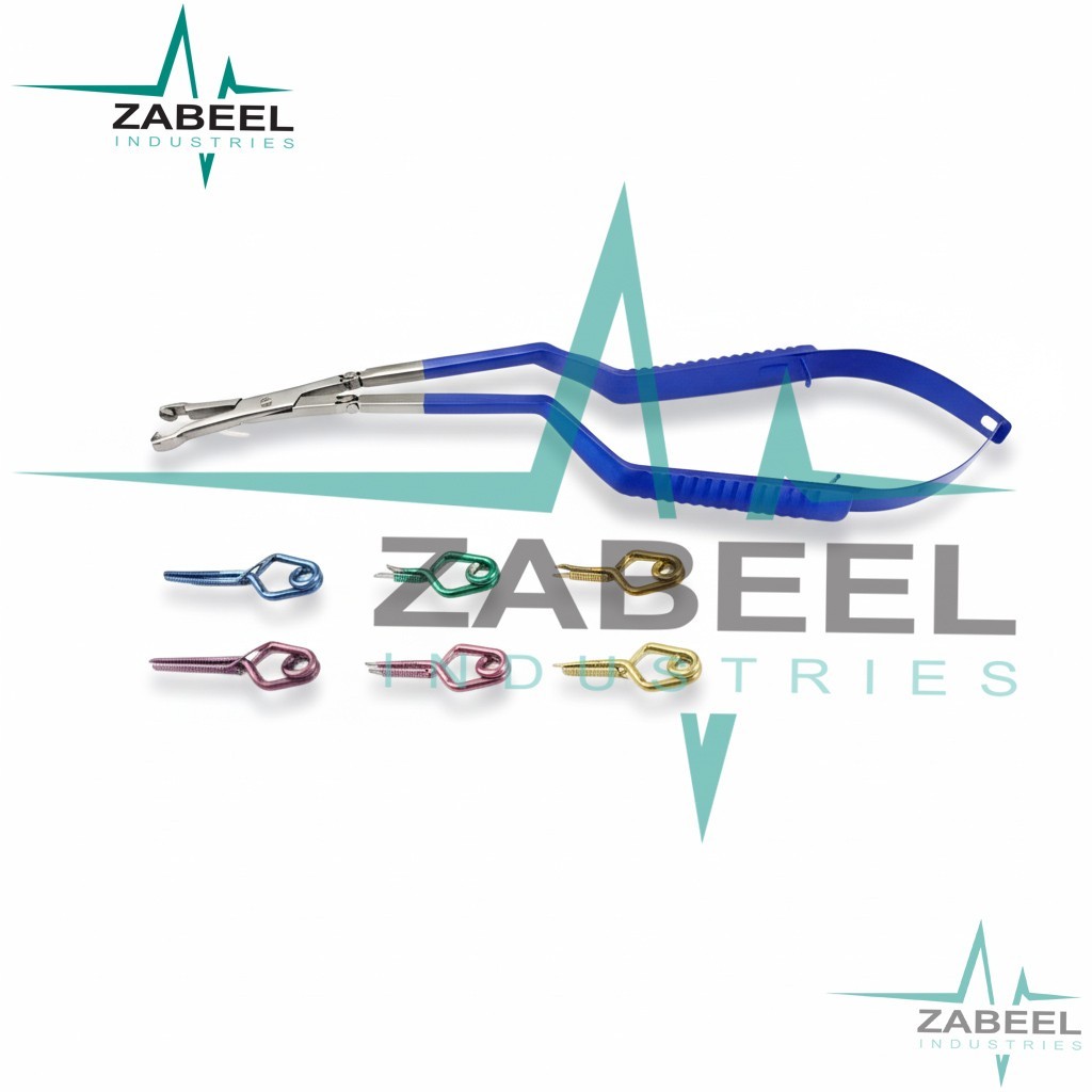 Yas argil Aneurysm Clip Applicator with 4 Clips – Neurosurgery Instrument Set ZI