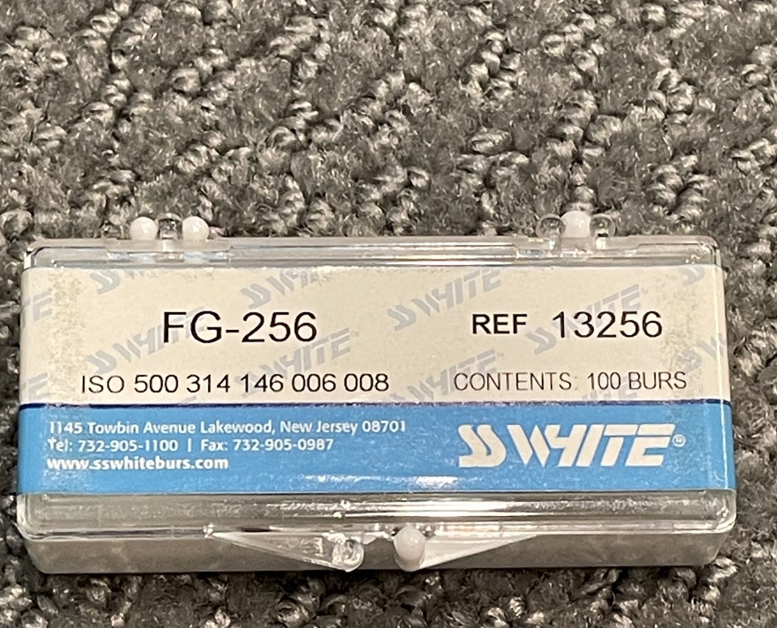 Dental SS White Operatory Carbide Burs FG 256 clinic pack 13256