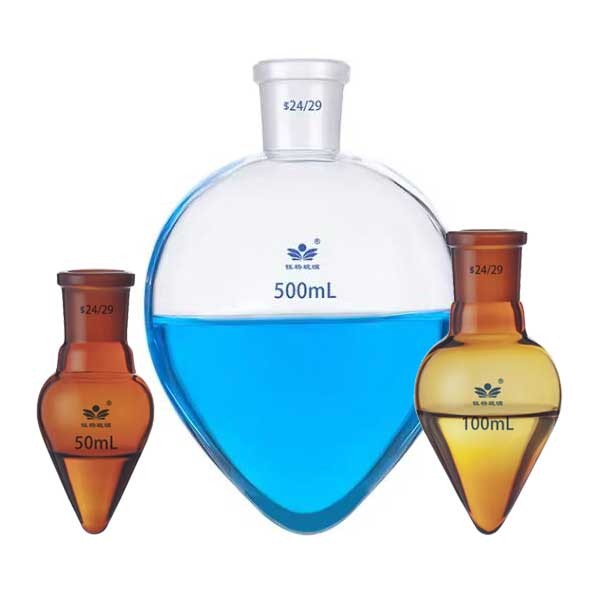 5ml – 1000ml Pear Shape Boiling Flask w/ Standard Joints Chemistry Lab Supply