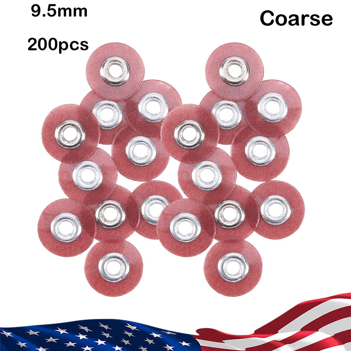 200Pcs Dental Sof-Lex Extra Thin Discs Finishing Polishing Discs 9.5mm