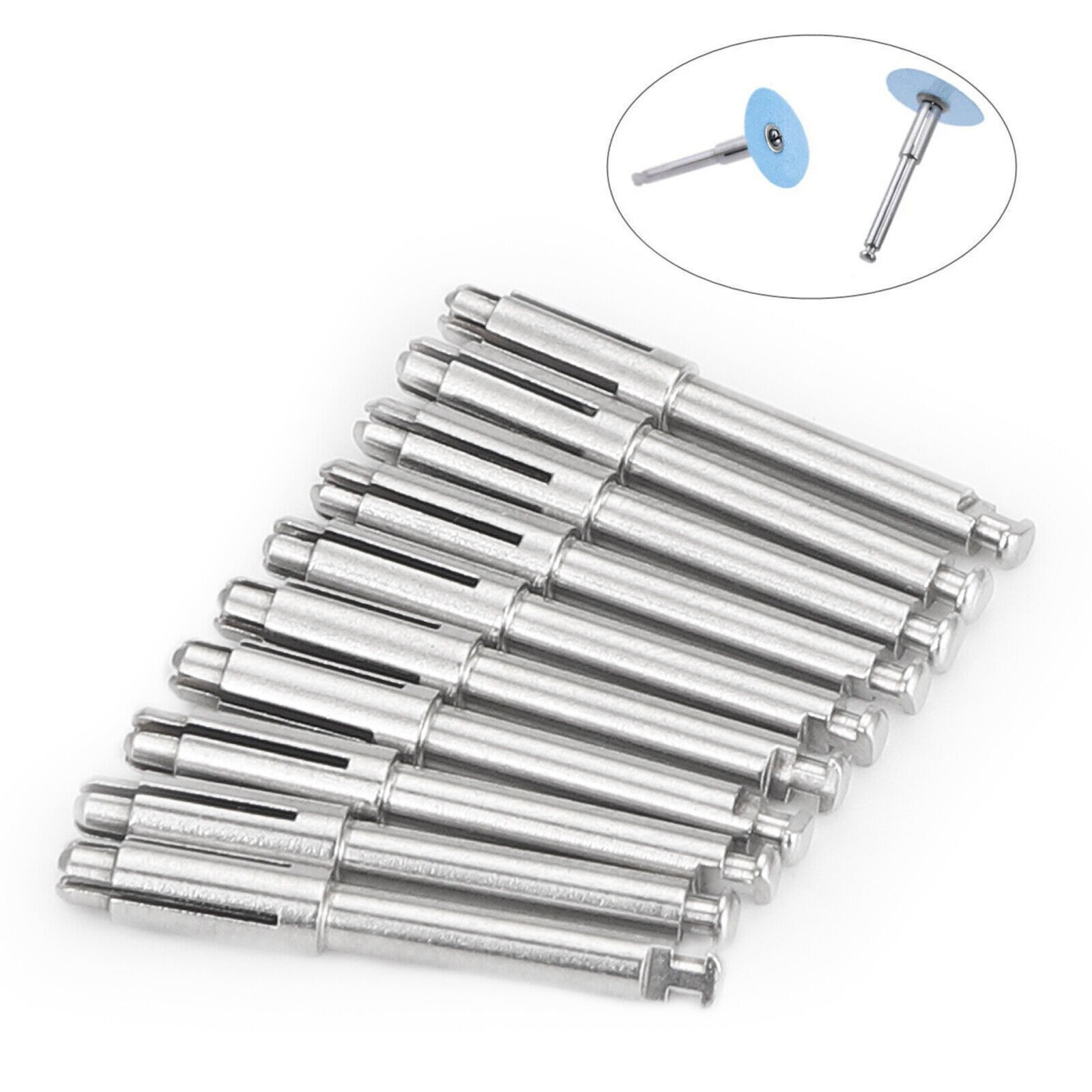20PCS Dental Mandrel Fit RA Shank For Polishing Discs Soflex Flexi Disc US STOCK