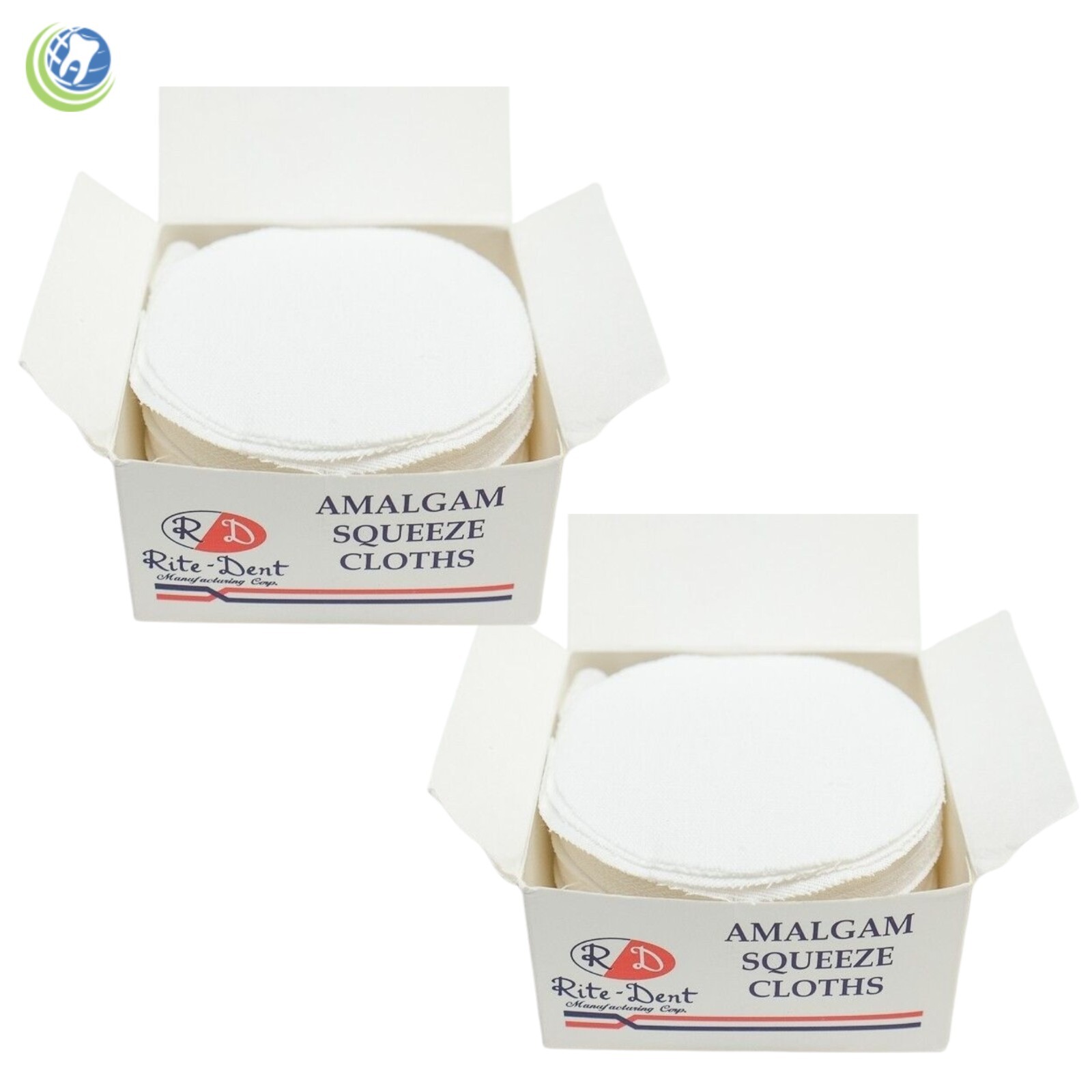 DENTIST DENTAL AMALGAM SQUEEZE CLOTH 3″ DIAMETER 100% WHITE COTTON 100/BOX