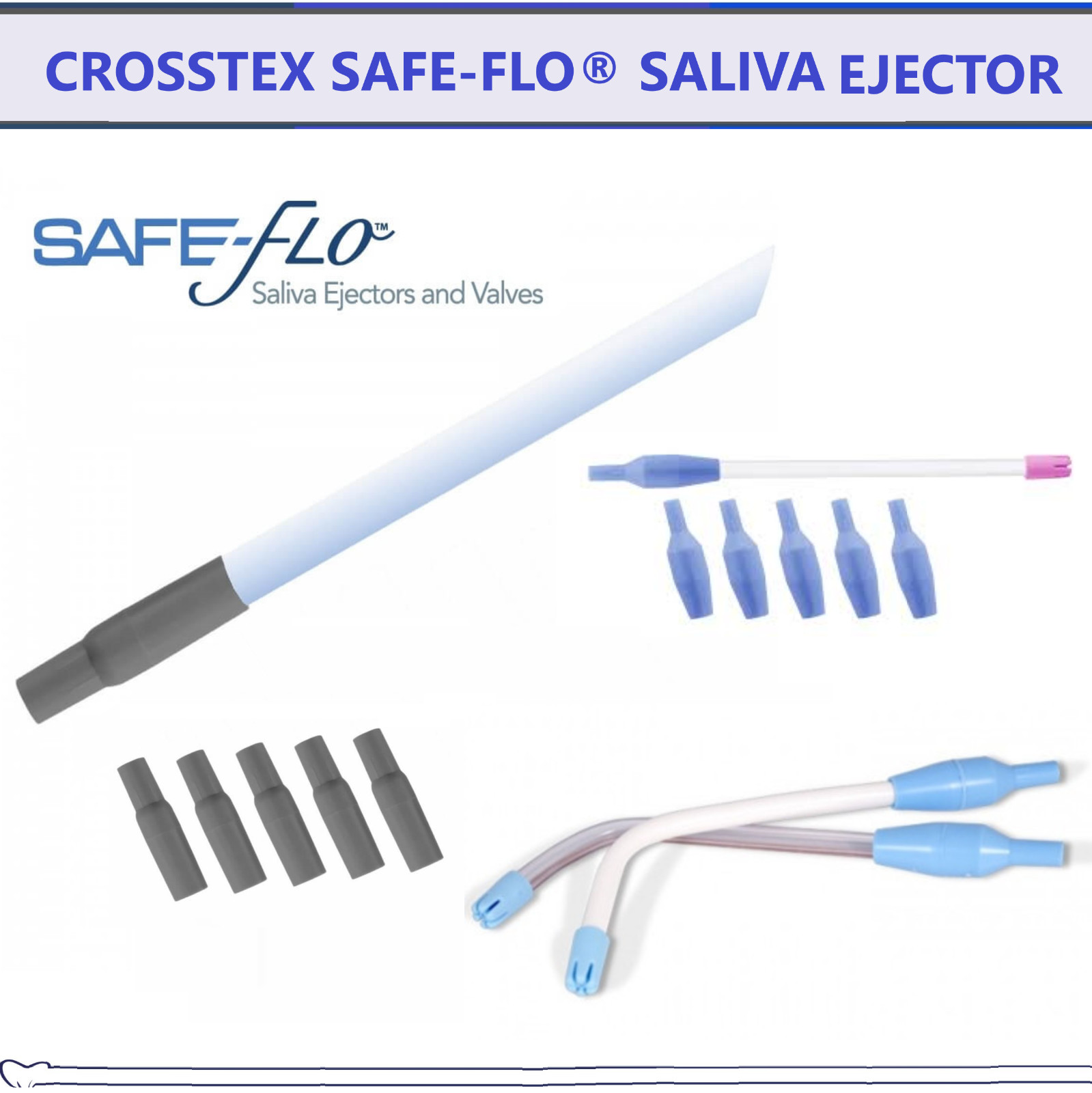Dental Safe-FlO Saliva Ejector SE Valve, Adapter, HV Valve – Crosstex Ejectors