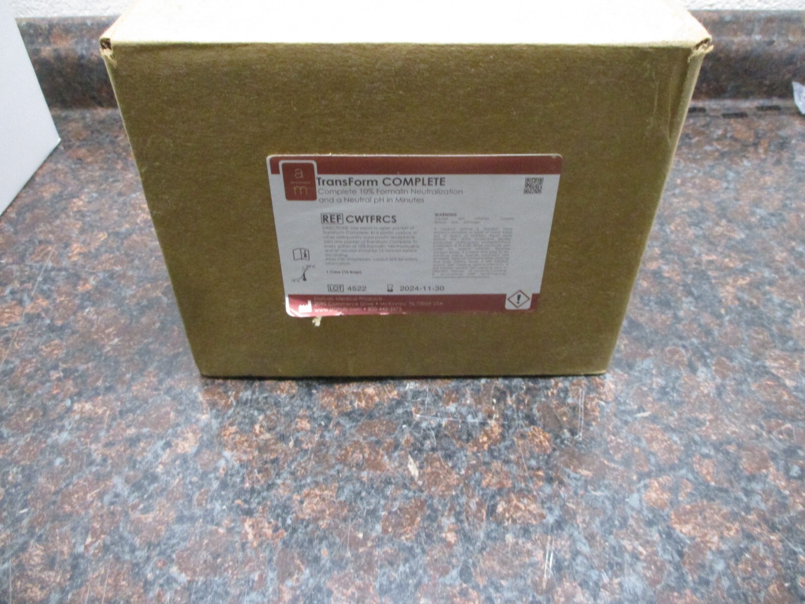 Transform Complete Formalin Neutralizer AME CWTFRCS I CASE 10 BAGS FREE SHIPPING