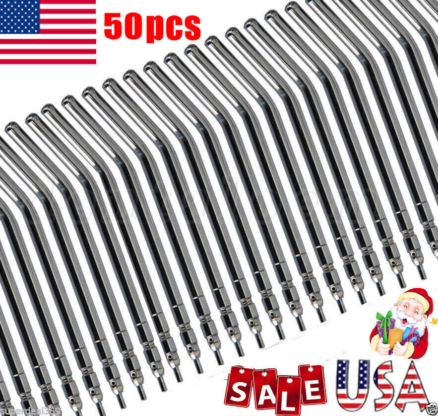50 Pcs Dental Metal Spray Nozzles Tips For 3 Way Air Water Triple Syringe USPS