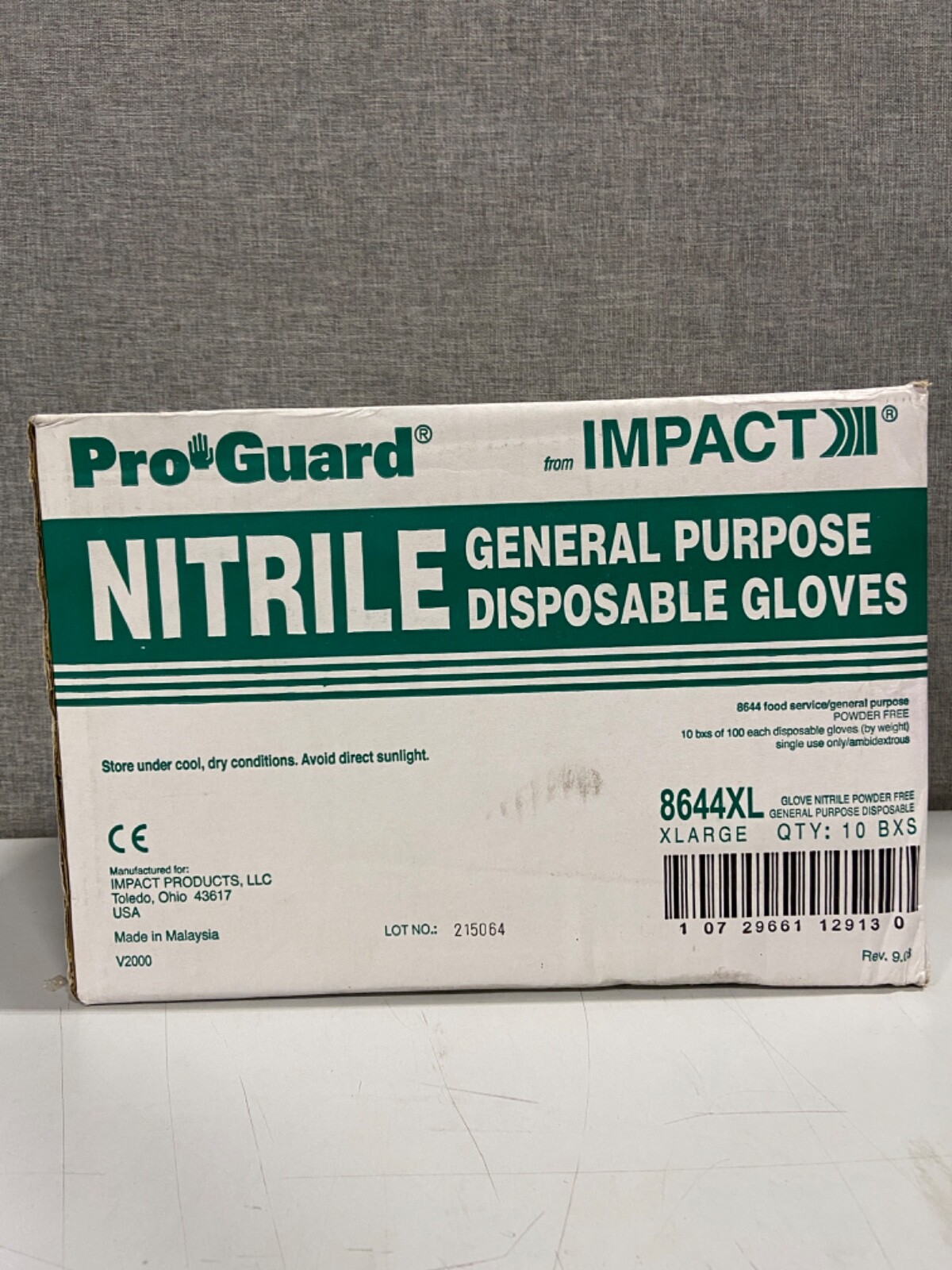 10 Boxes ProGuard Nitrile Powder-Free Disposable Gloves Durable X-Large XL