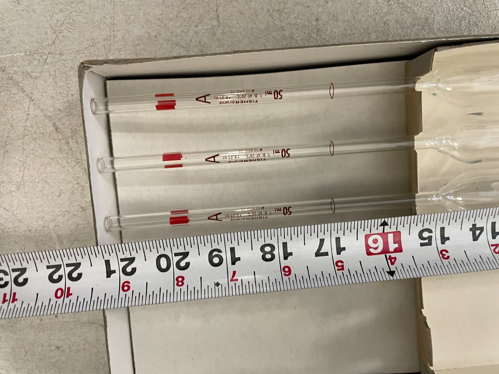 (3) Fisherbrand 8mL Reusable Class A Volumetric Pipets 13-650-2J