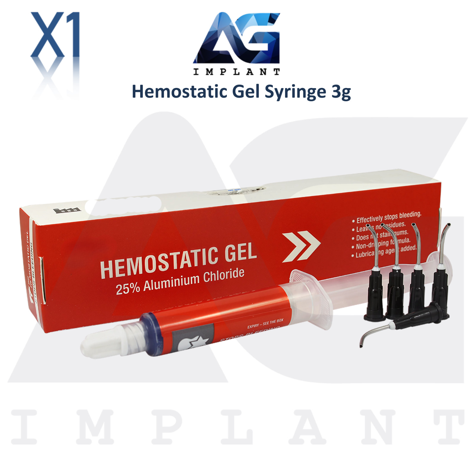 Dental Hem0static Gel Syringe 3g Stopping GingivaI BIeeding Lab Supplies